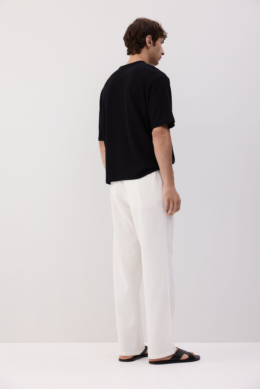 Pantal?n en mezcla de lino Relaxed Fit - H&m фото 6