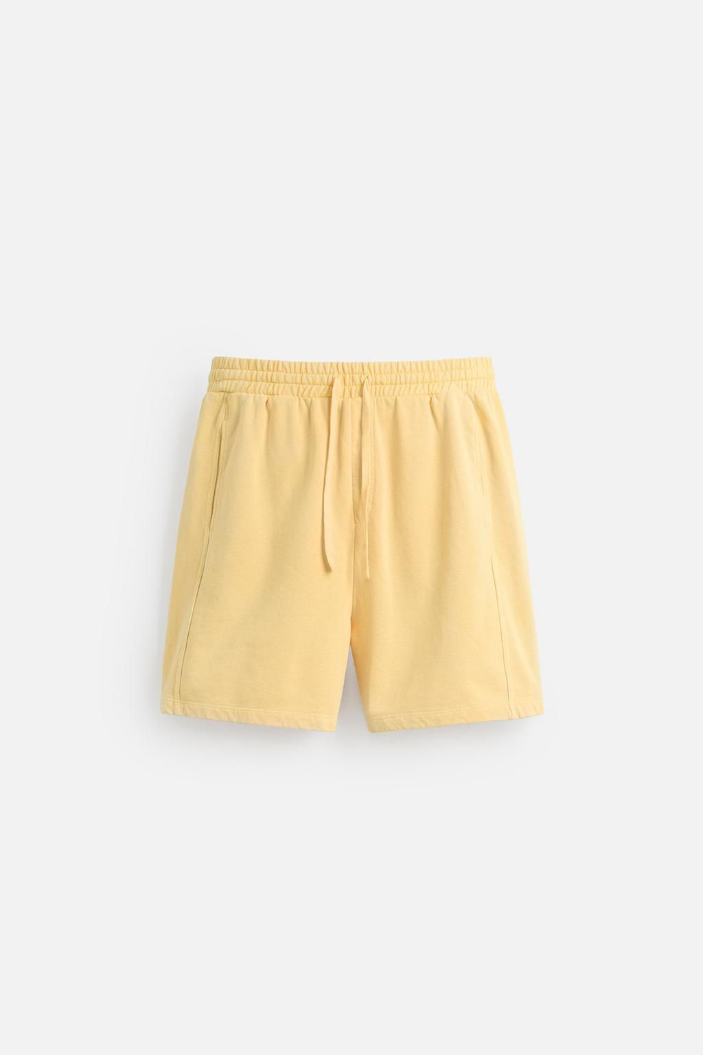 WASHED RELAXED FIT JOGGER BERMUDA SHORTS - Zara фото 26