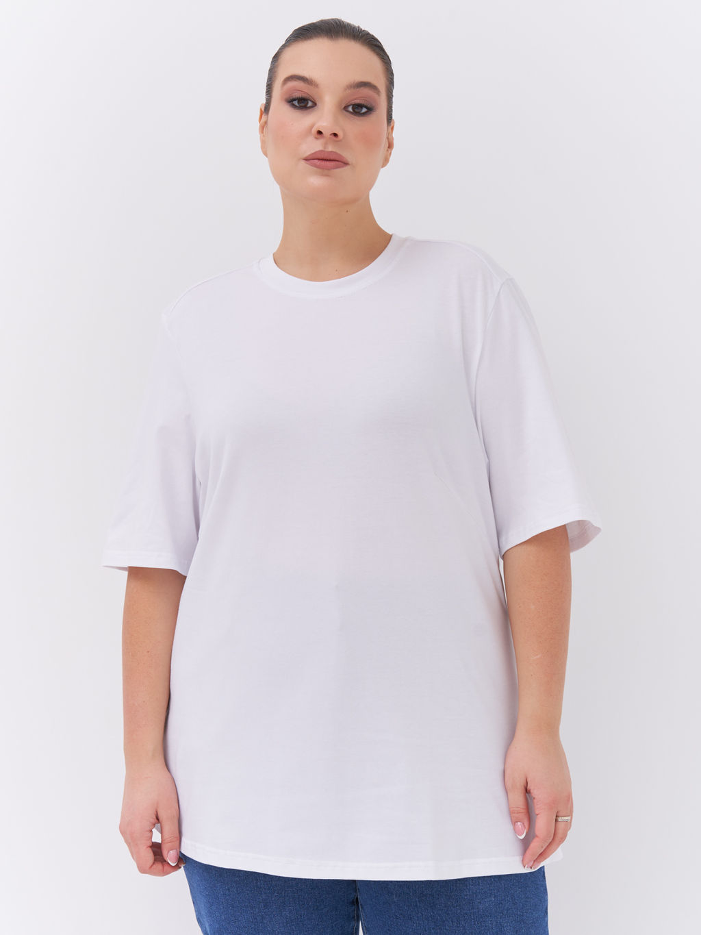 Футболка из хлопка FU21502WHT02