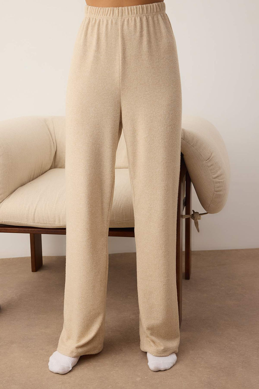 Bej Melanj Cift Katl? K?sl?k Yumos Orme Pijama Tak?m? THMAW26PT00154 - Trendyolmilla фото 3