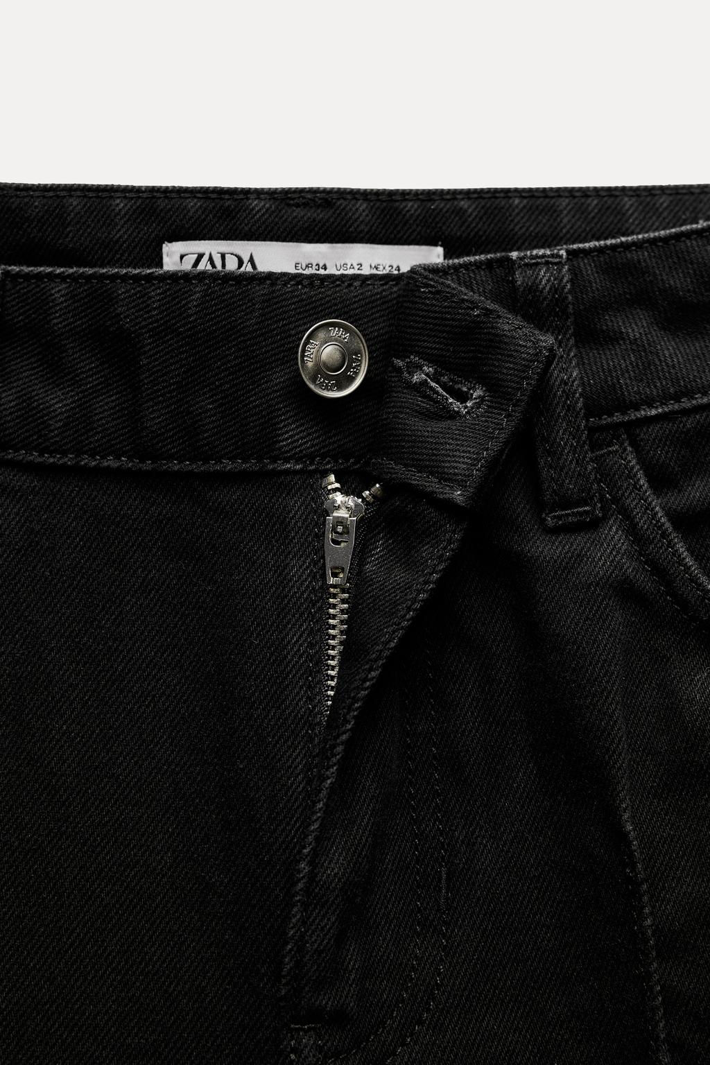Z1975 WIDE-LEG HIGH-WAIST CROPPED JEANS - Zara фото 8