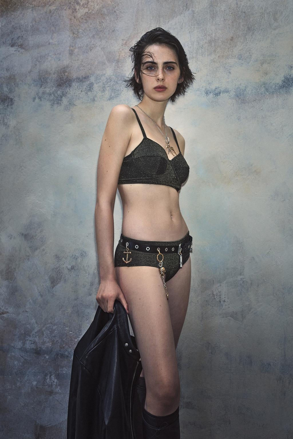 SPARKLY BIKINI TOP KATE MOSS X ZARA