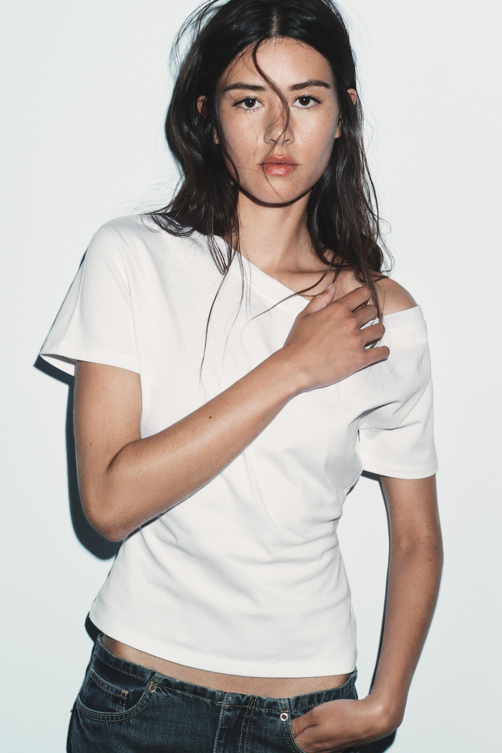 HEAVY COTTON SHORT SLEEVE T-SHIRT - Zara фото 5