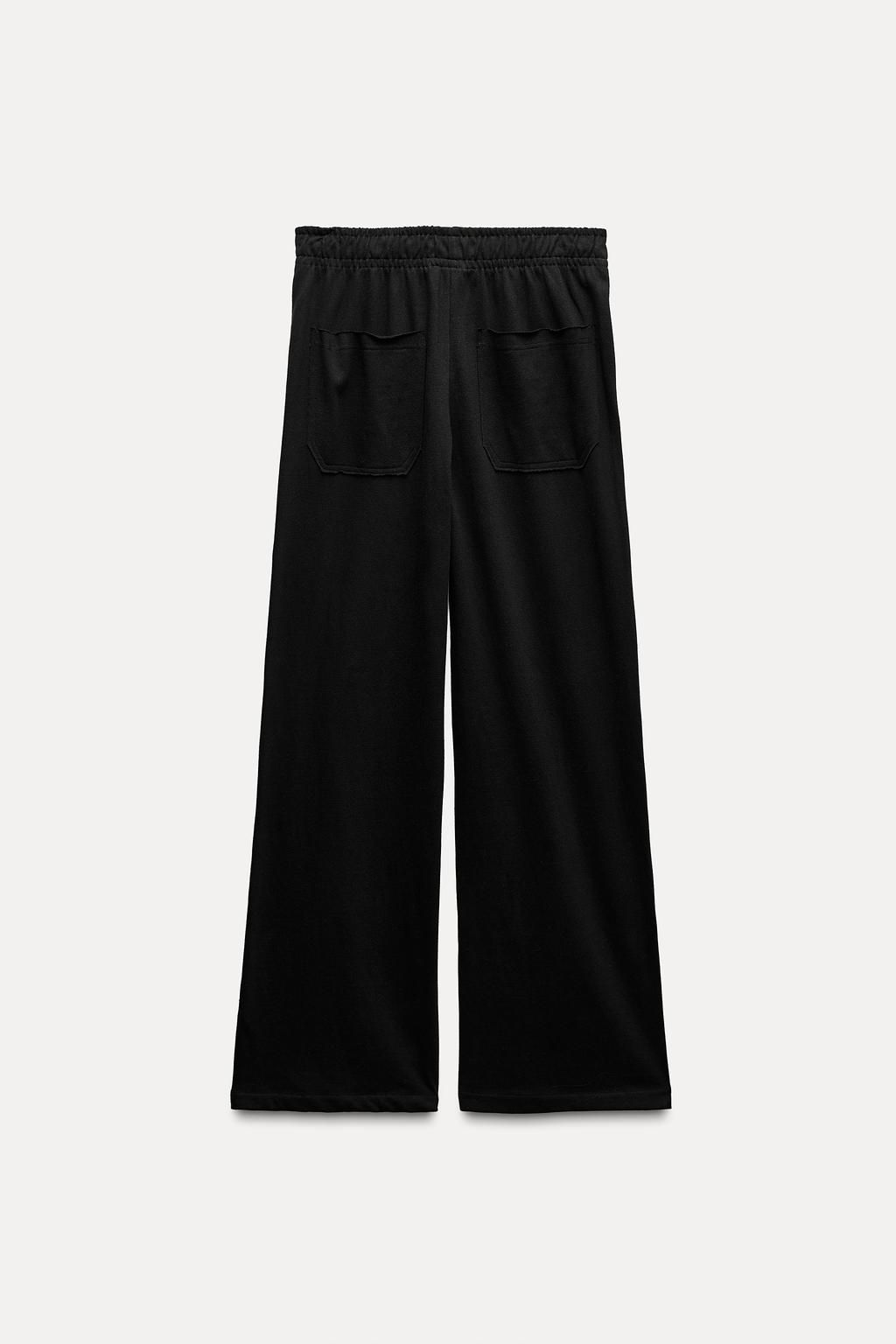 COTTON STRAIGHT-LEG TROUSERS - Zara фото 14