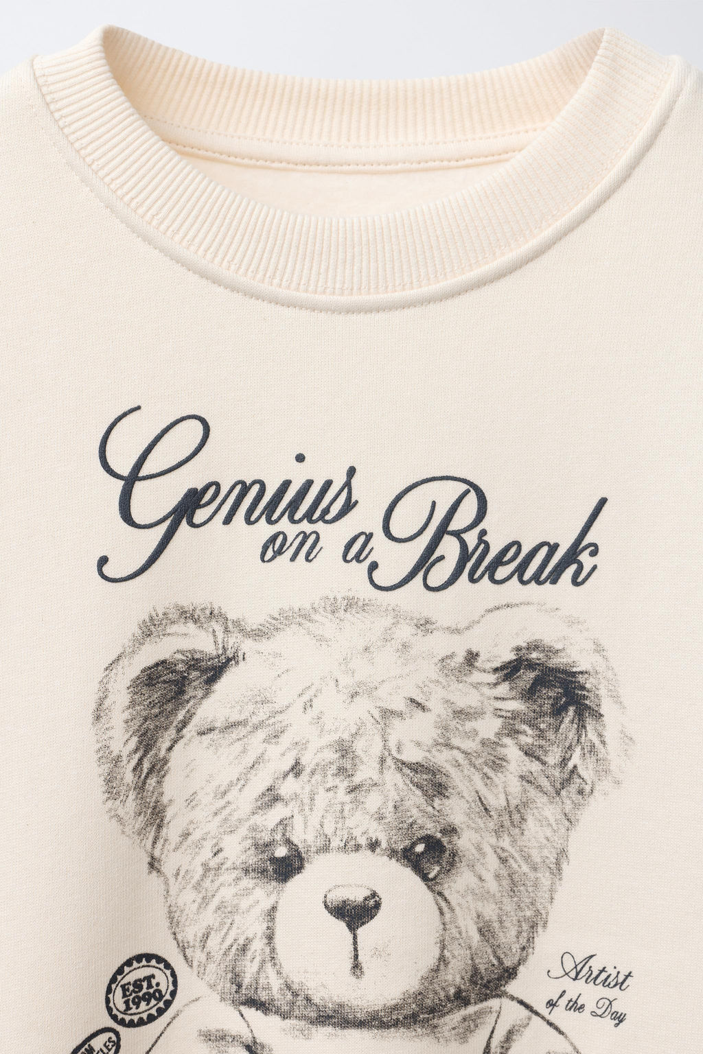 BEAR PRINT SWEATSHIRT - Zara фото 3