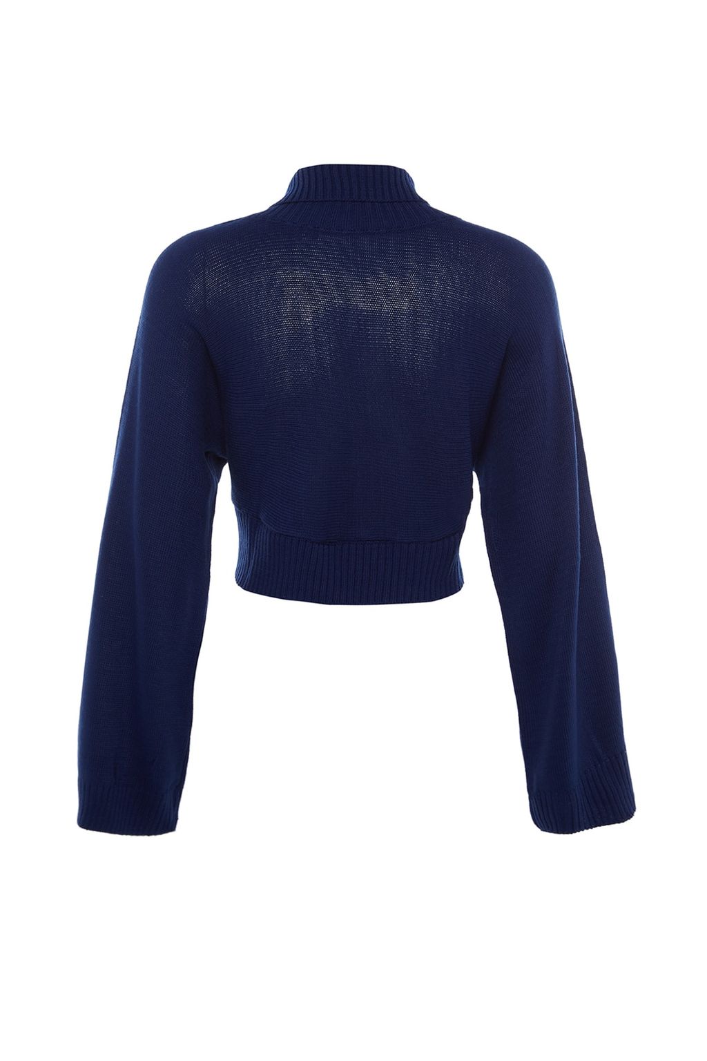 Lacivert Super Crop Basic Triko Kazak TWOAW21KZ0163