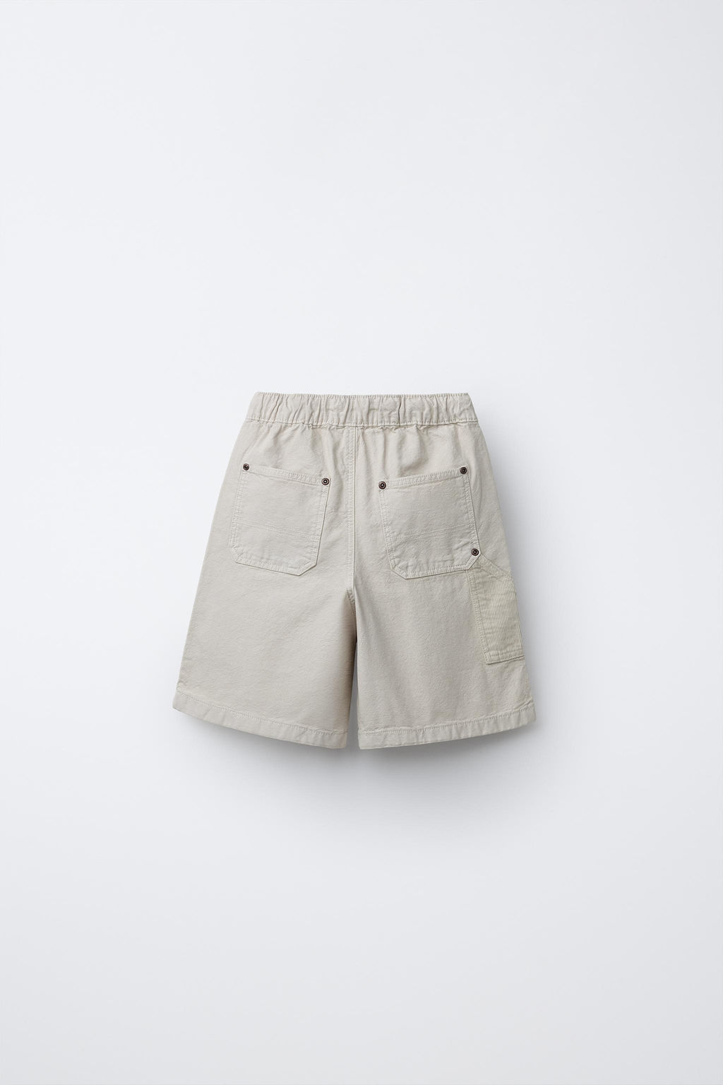 BERMUDA CARPENTER LOGO BORDADO / Crudo - Zara фото 3