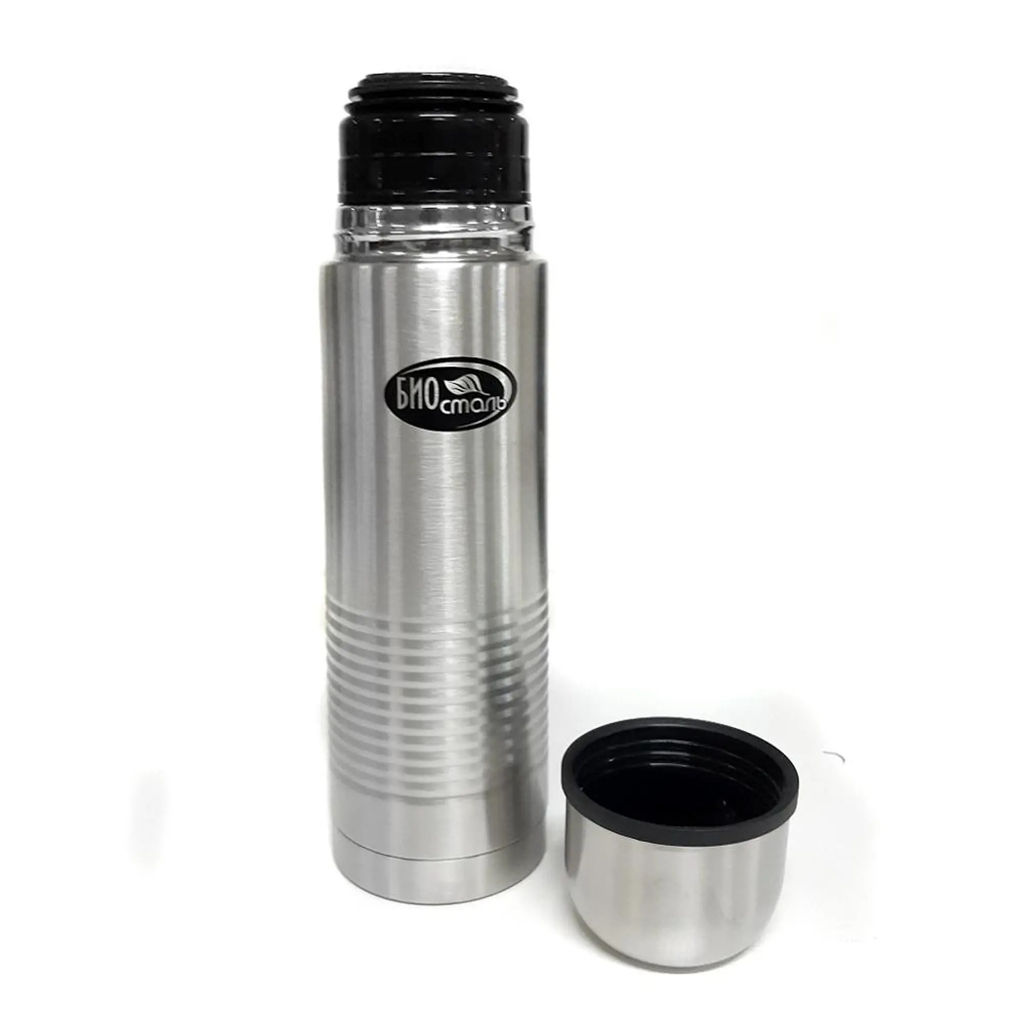 Термос 0,5 л "BIOSTAL" у/г, с чехлом, арт. NB-500В