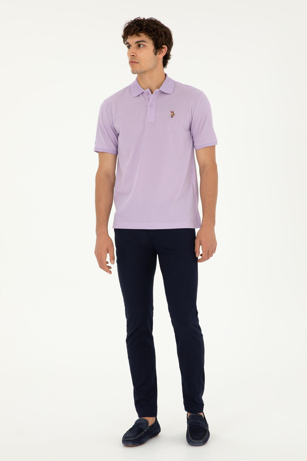 Мужские брюки из темно -синего холста Неожиданная скидка в корзине