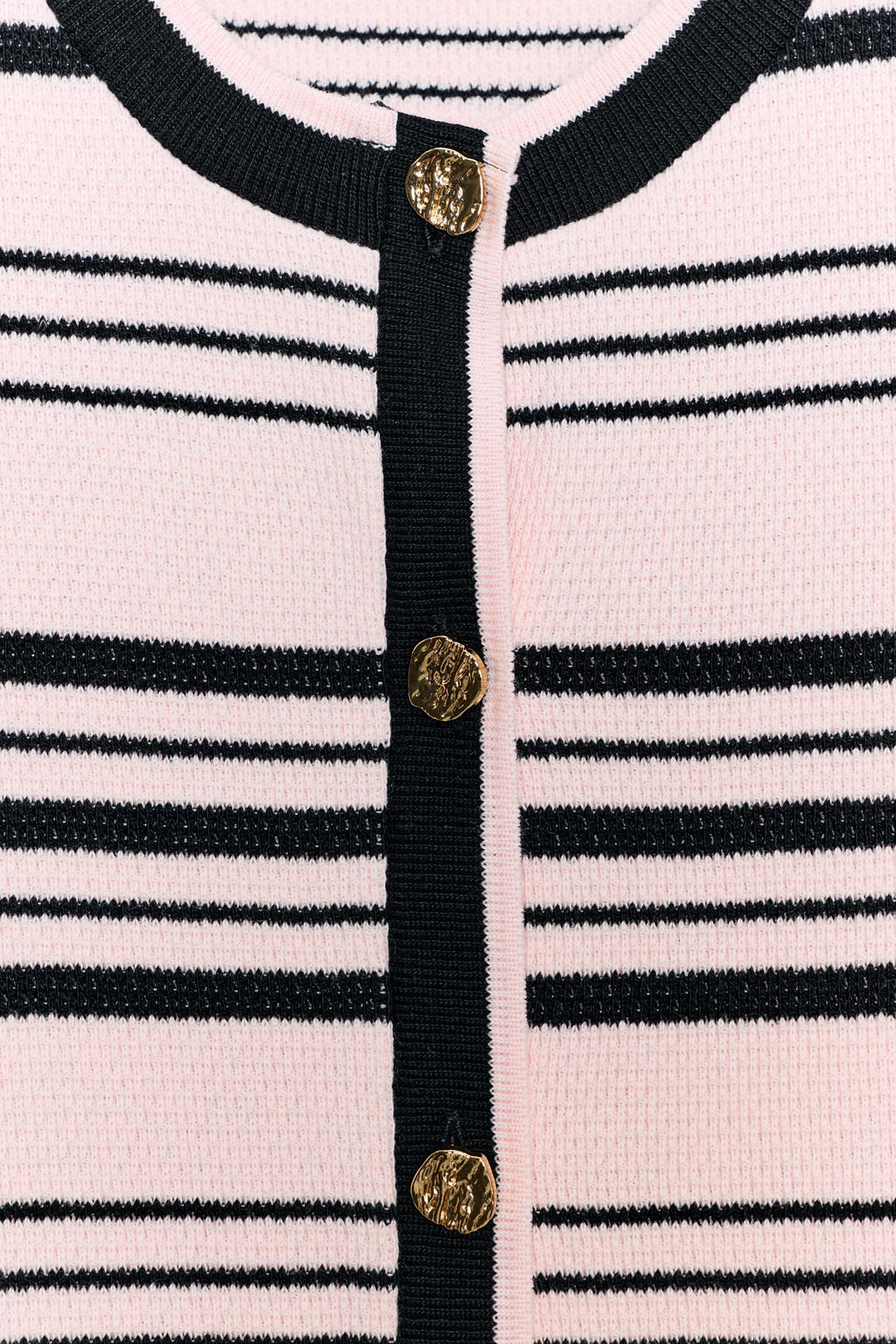 TOP RAYAS BOTONES / Rosa