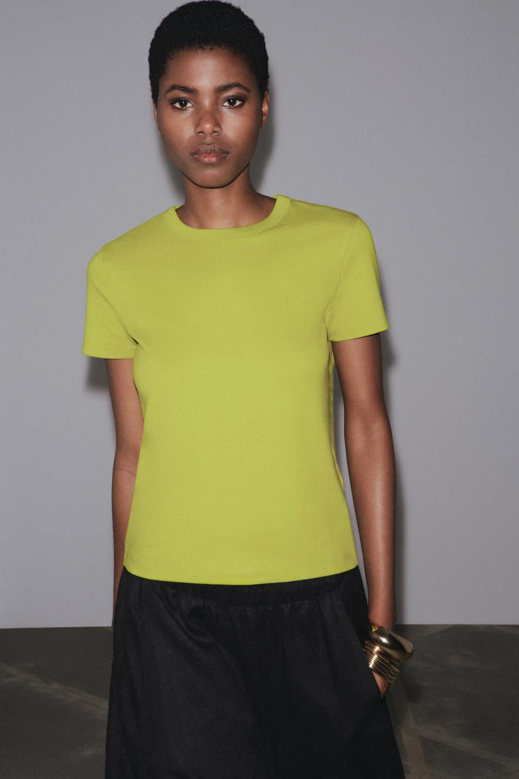 SHORT SLEEVE INTERLOCK T-SHIRT - Zara фото 59