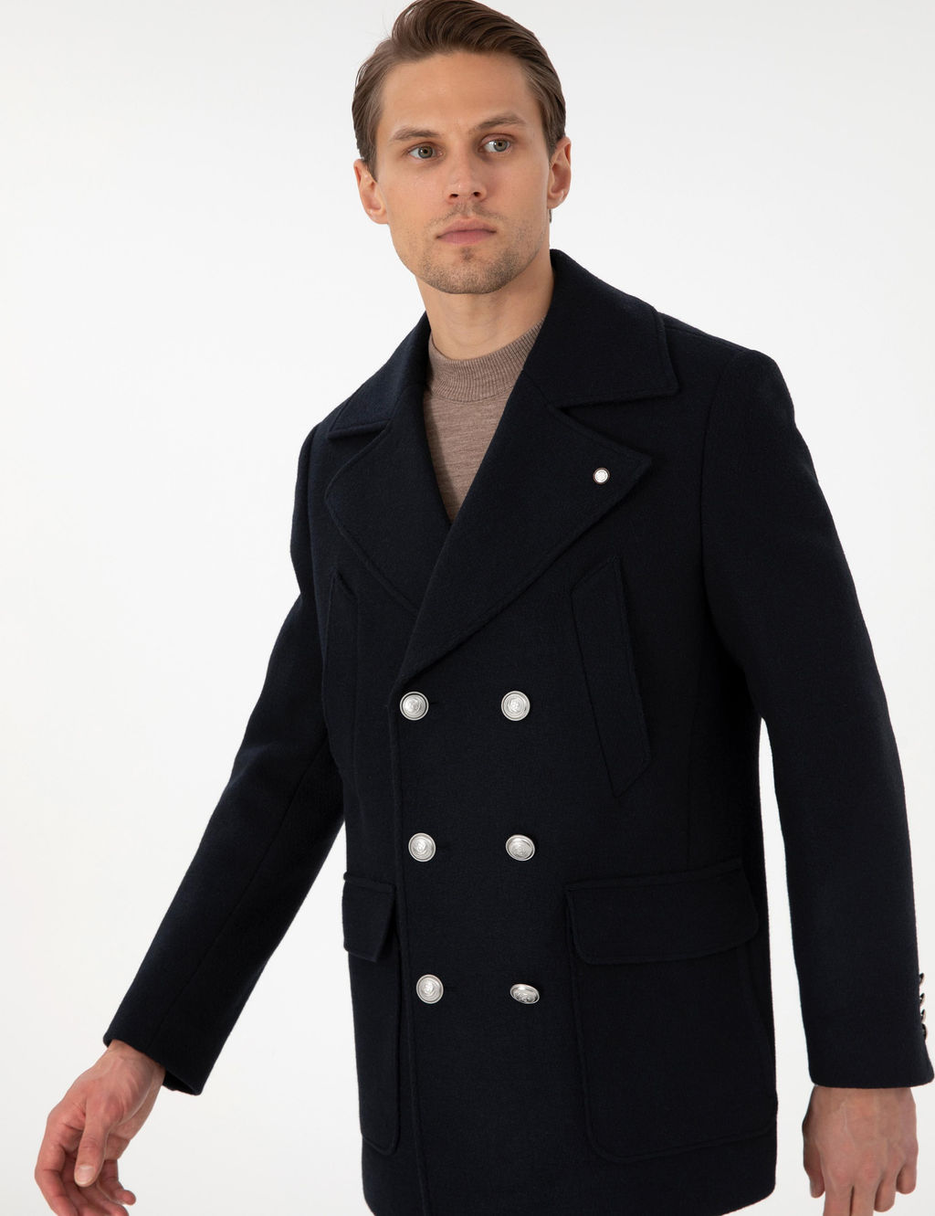 Lacivert Ex. Slim Fit Ka_e Kaban - Pierre cardin фото 3