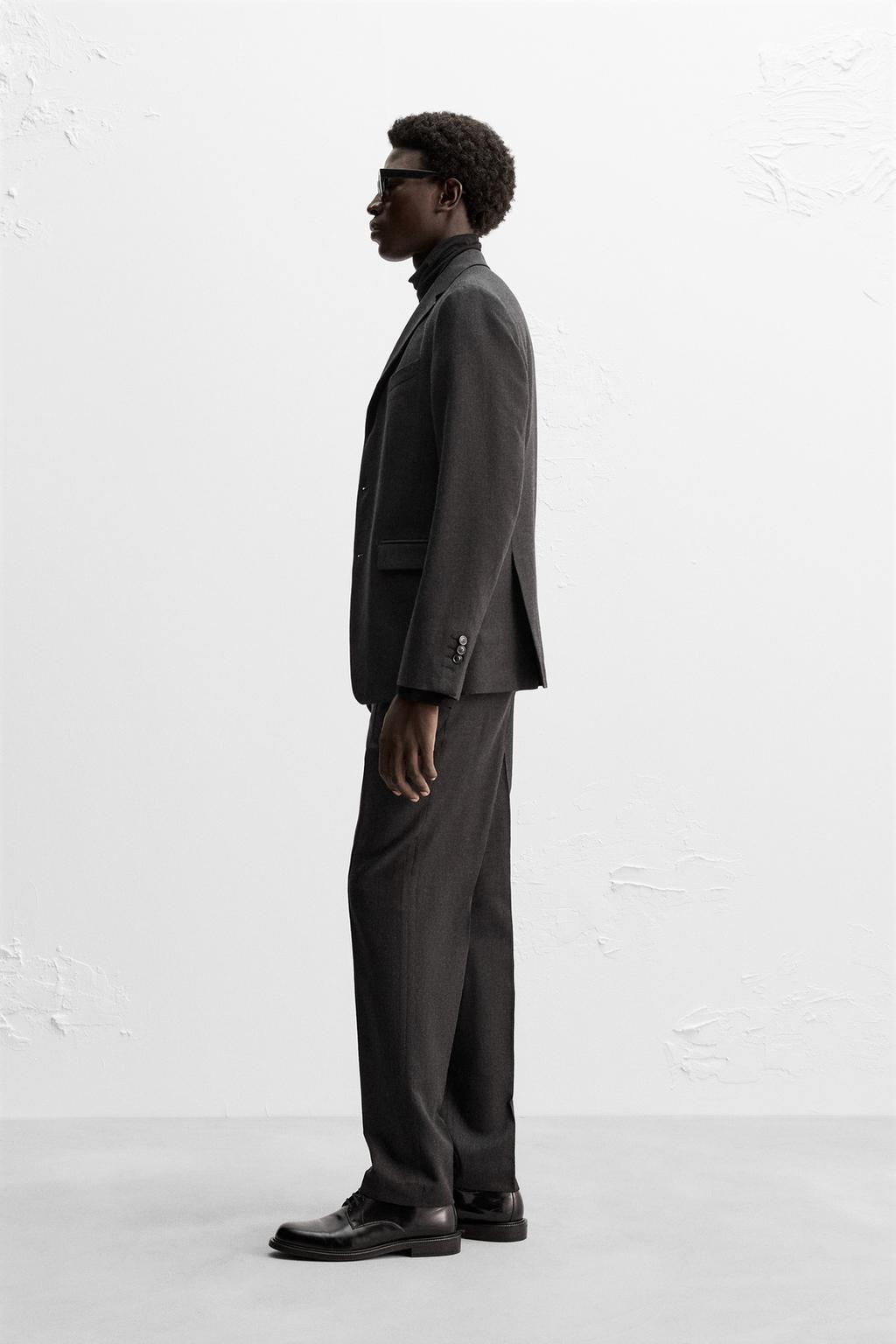 100% WOOL SUIT BLAZER - Zara фото 4