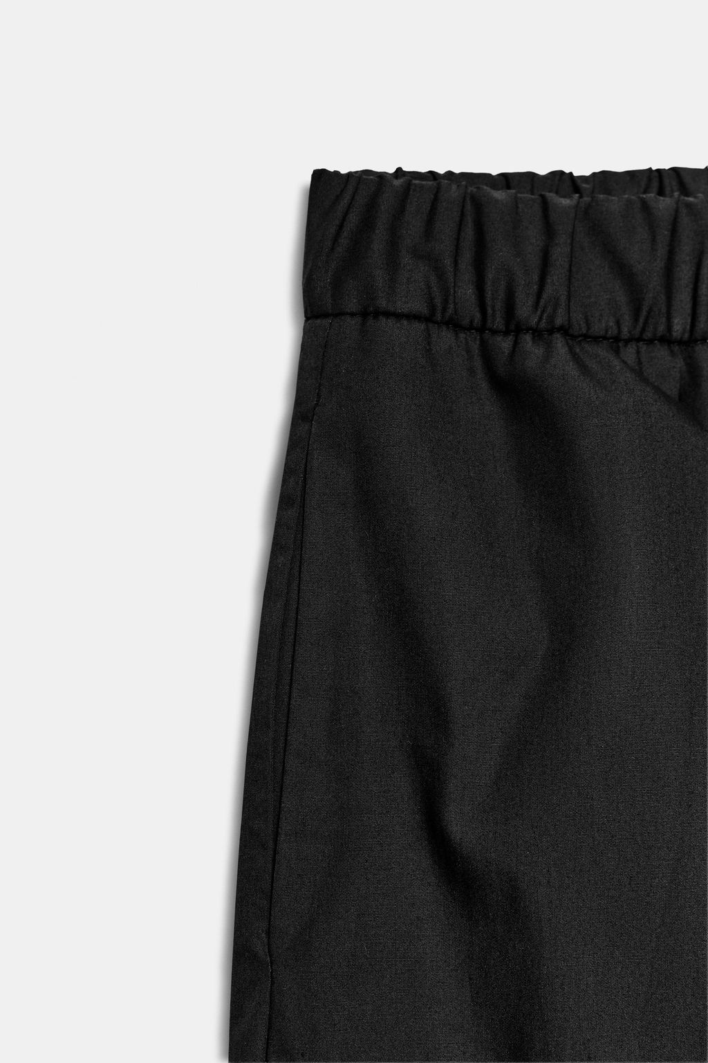 PANTAL?N ANCHO POPEL?N / Negro - Zara фото 9