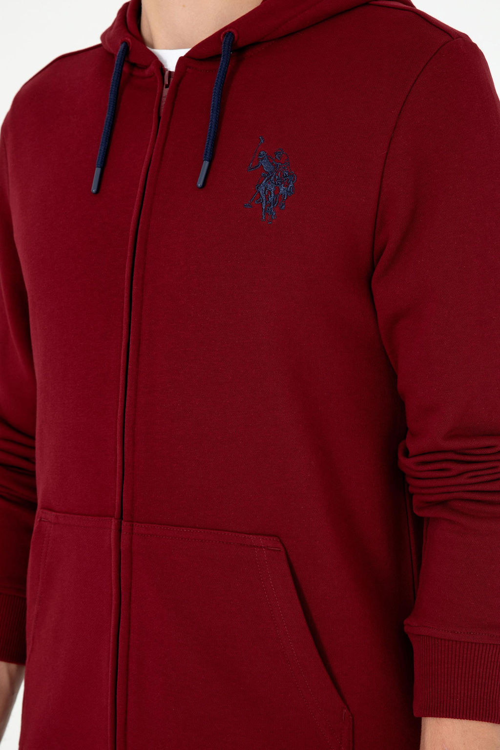 Мужской бордово-красный свитшот - U.s. polo assn фото 7