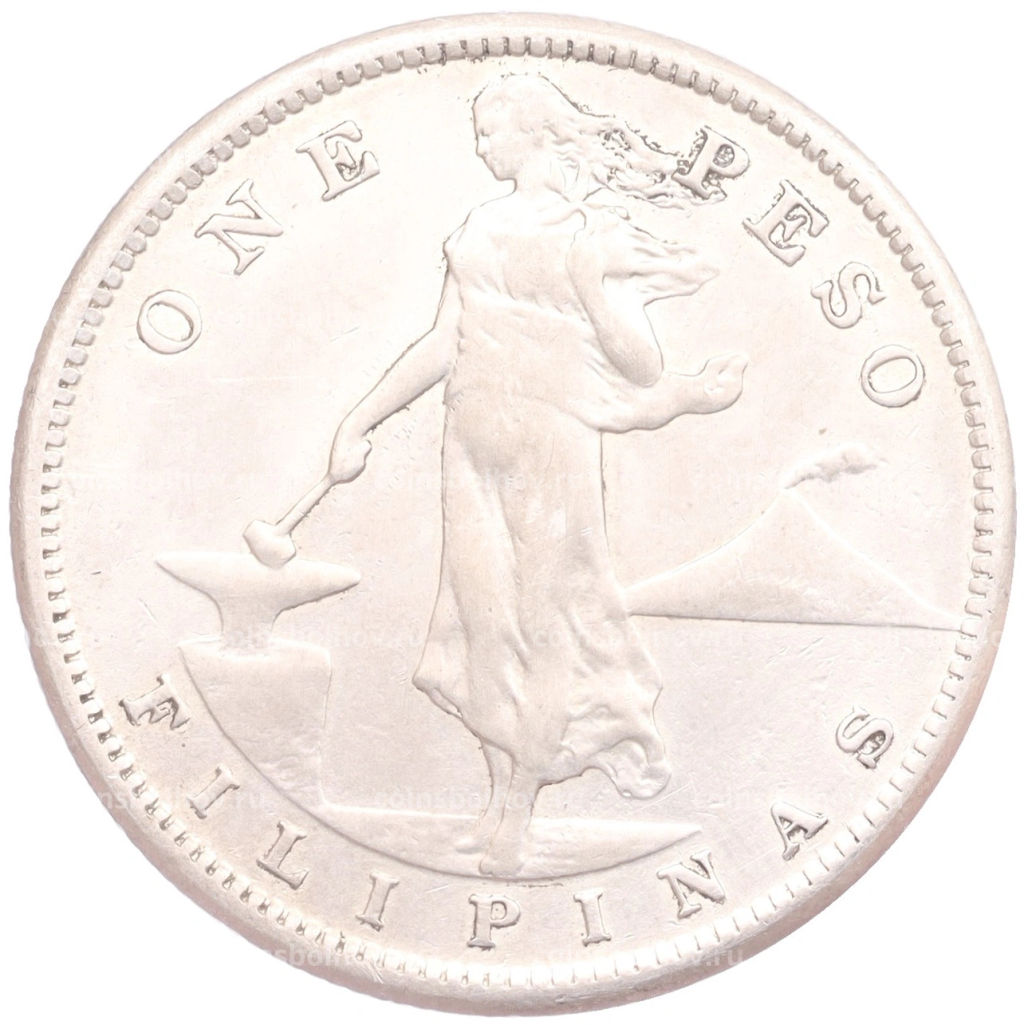 1 песо 1907 года Филиппины (Администрация США)