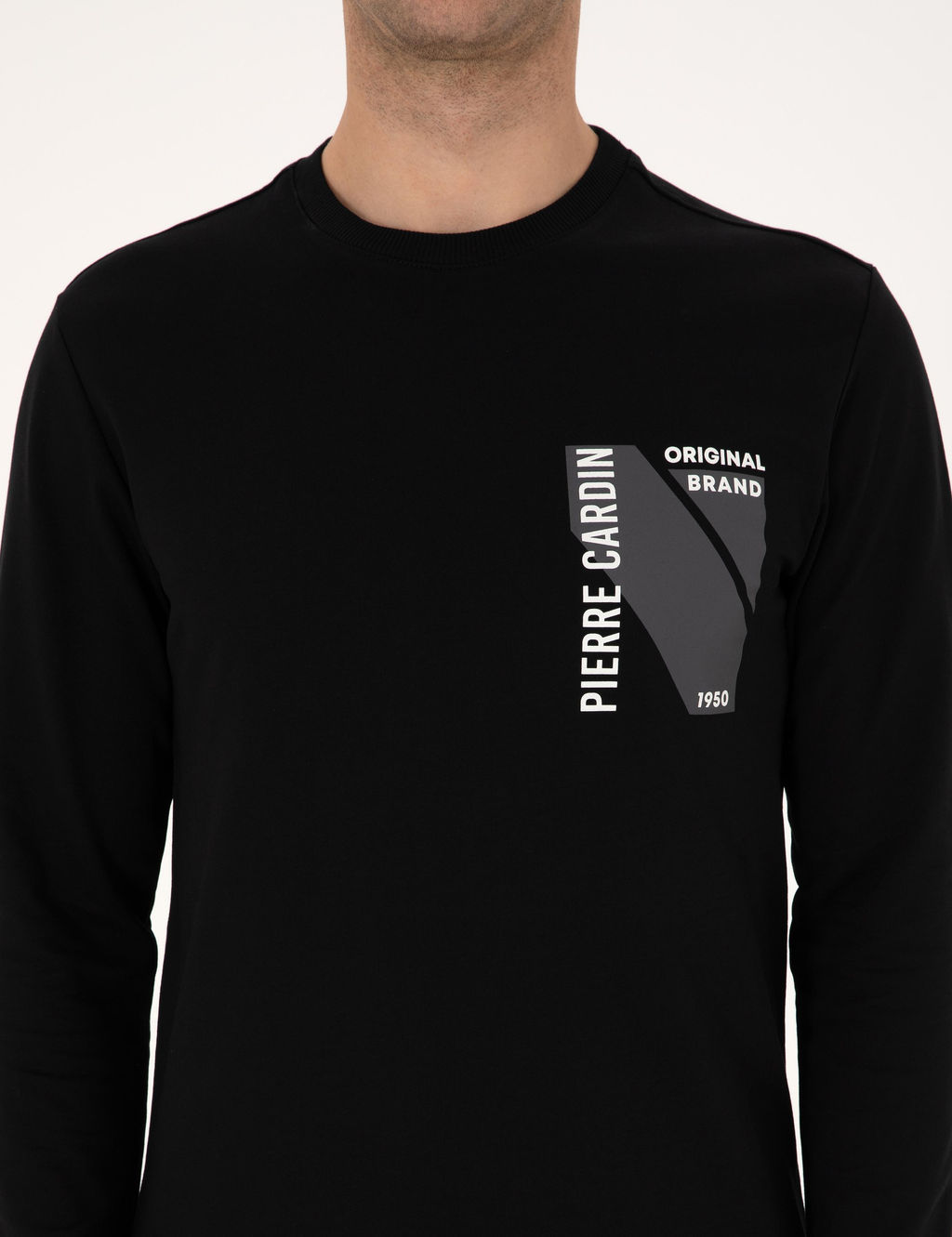 Siyah Regular Fit Sweatshirt - Pierre cardin фото 6
