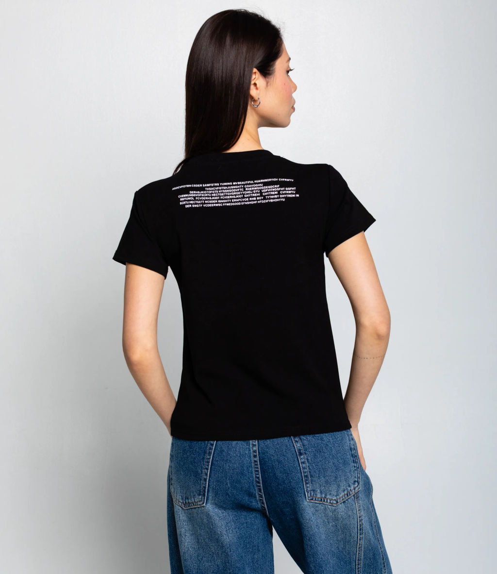 Футболка #КТ250361, чёрный - Dommod фото 3