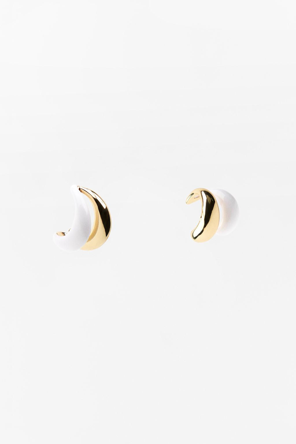 DOUBLE EAR CUFF EARRINGS - Zara фото 4