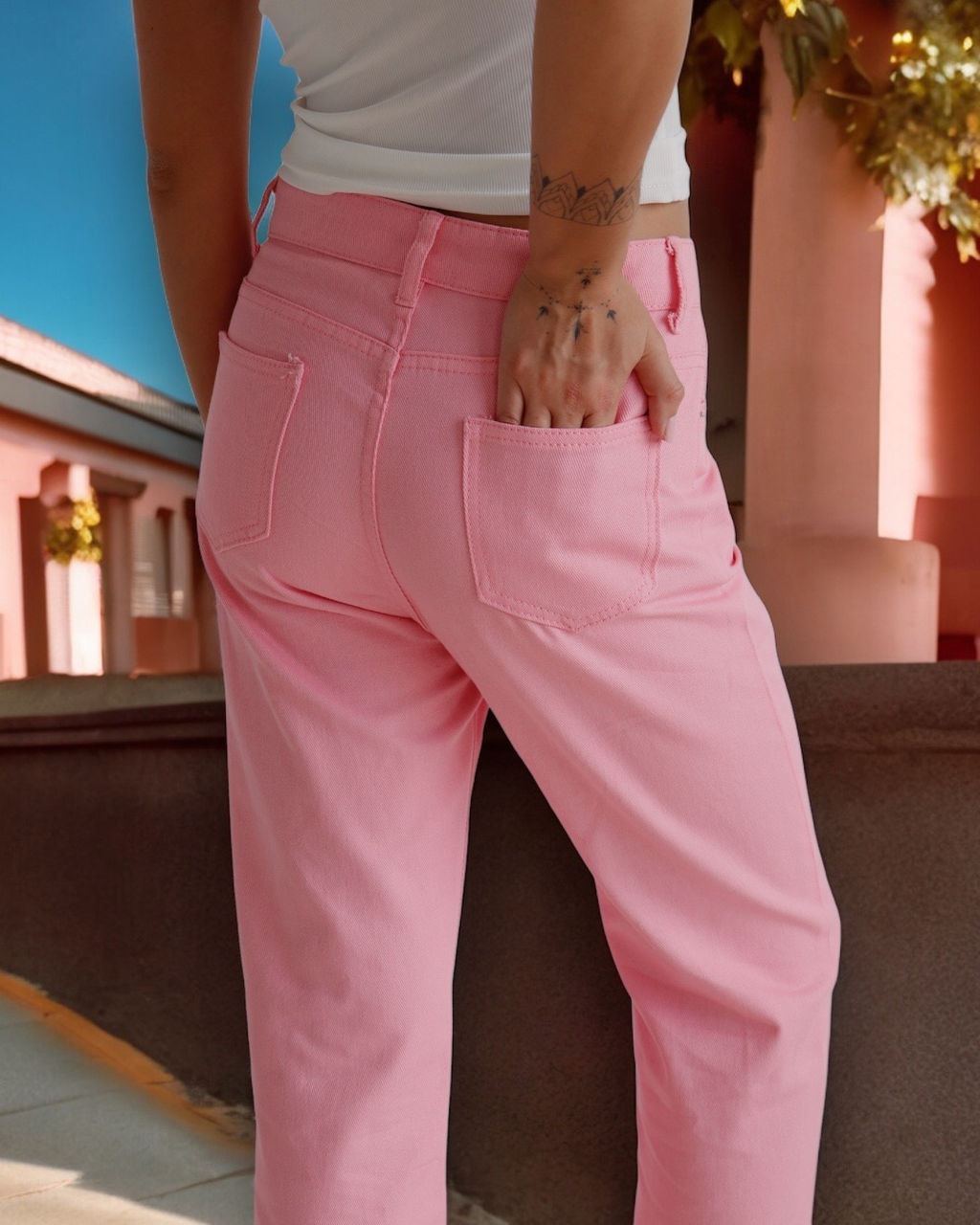 12945 Джинсы розовые - Martichelli фото 2