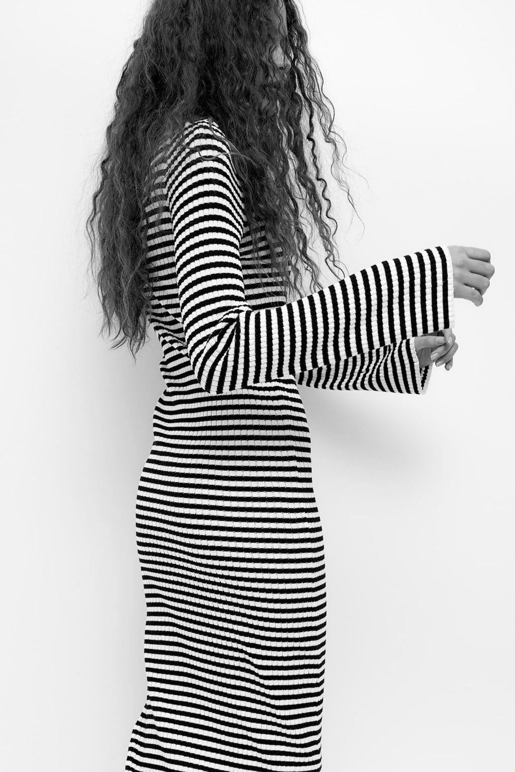 Vestido ajustado en punto de canale - H&m фото 5