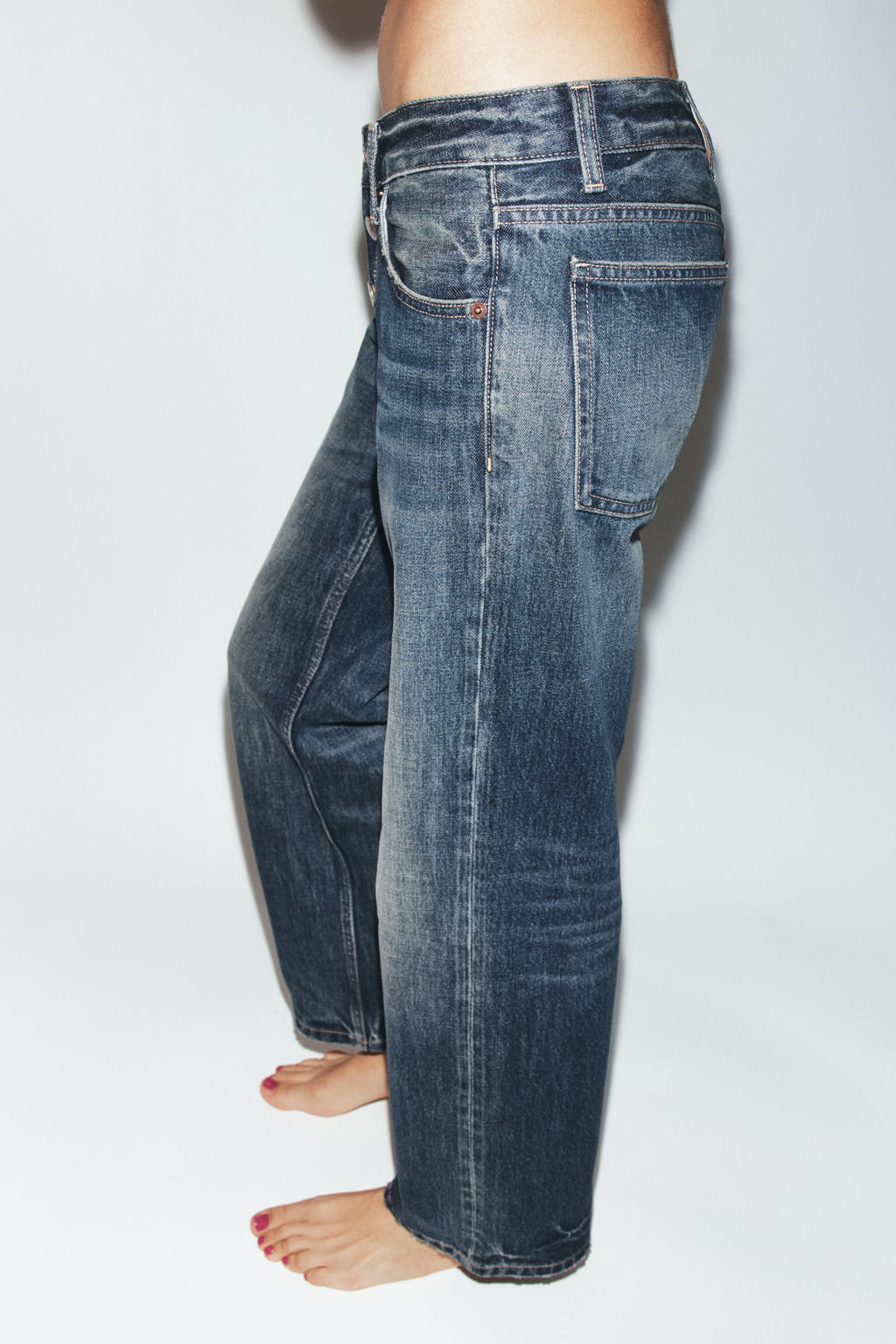 JEANS TRF RECTO TIRO BAJO / Marino - Zara фото 4