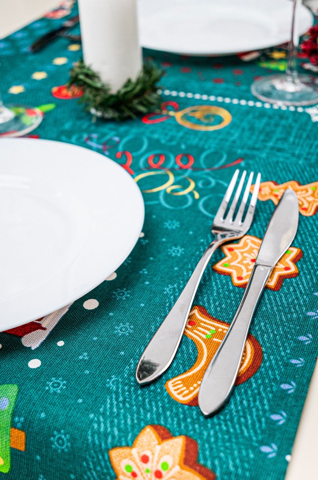 Дорожка на стол из рогожки 145x45 Happy Fox Home  фото 21