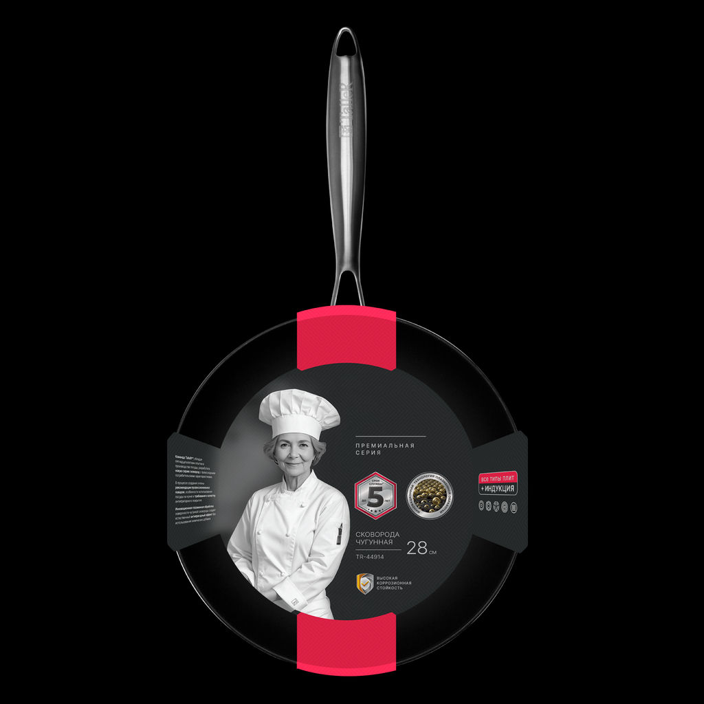 Сковорода чугунная TalleR TR-44914 Professional 28 см фото 8
