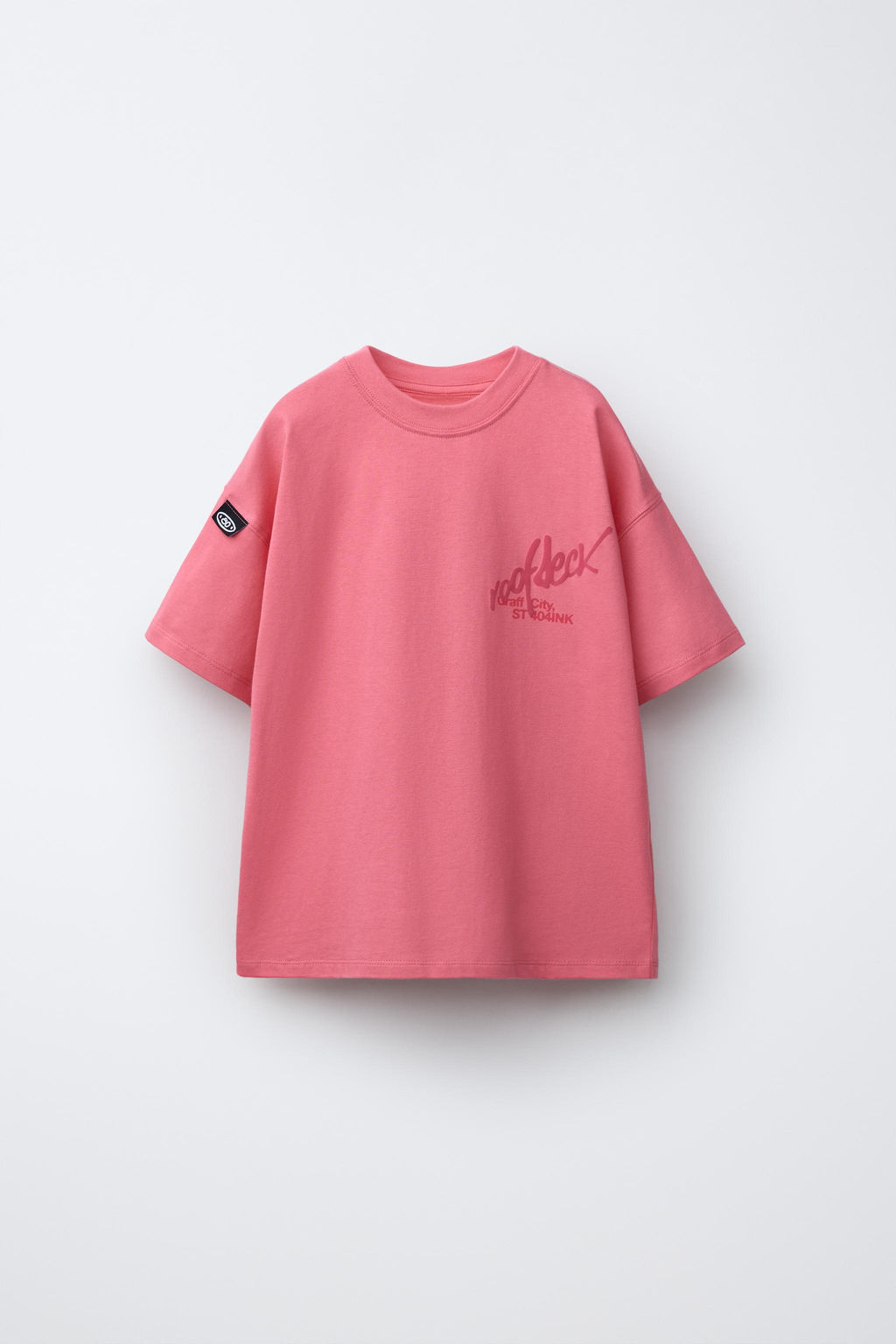 CAMISETA ESTAMPADO GRAFFITI / Rosa / Blanco - Zara фото 2