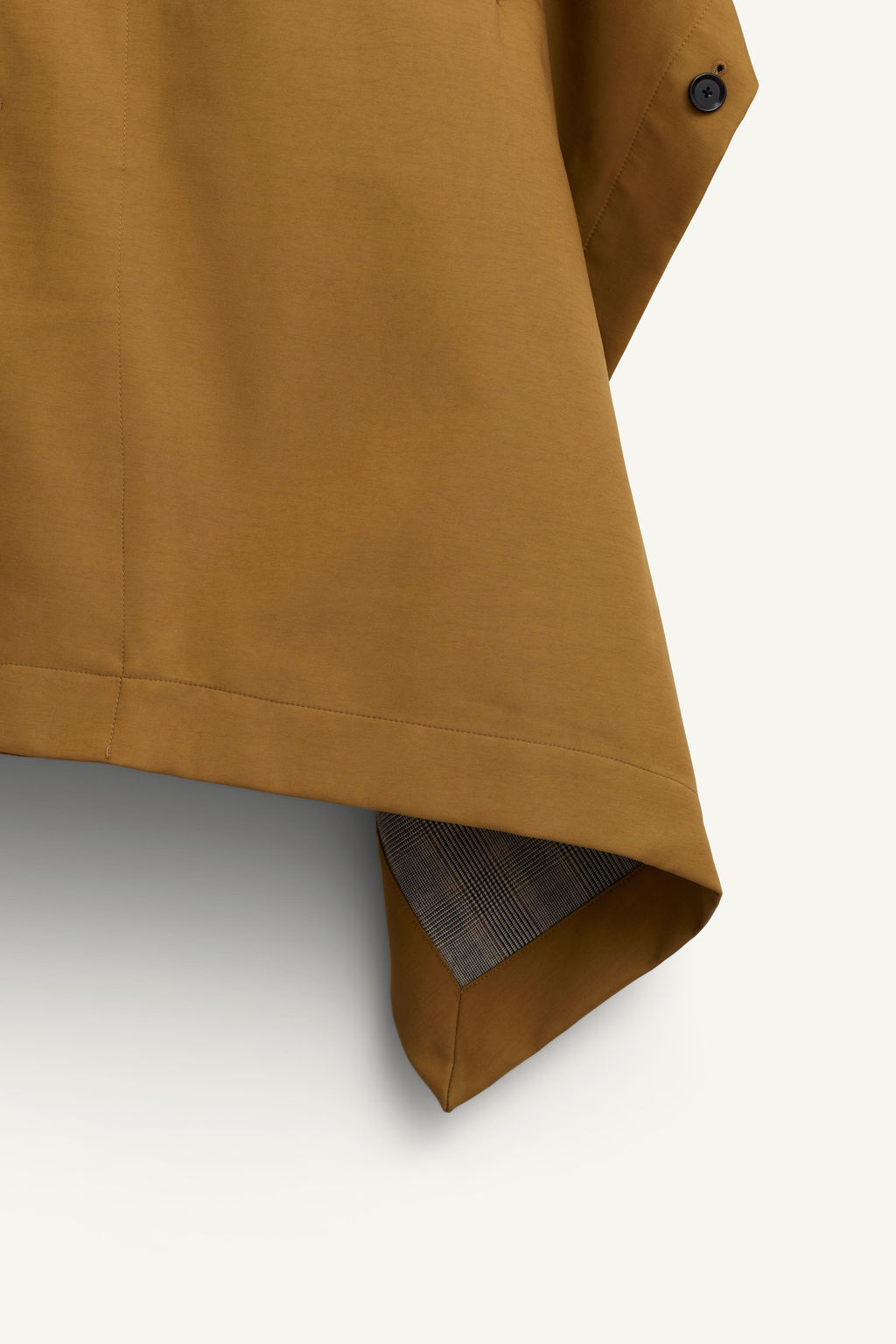CONTRAST CHECK WATER-REPELLENT PONCHO LIMITED EDITION - Zara фото 12