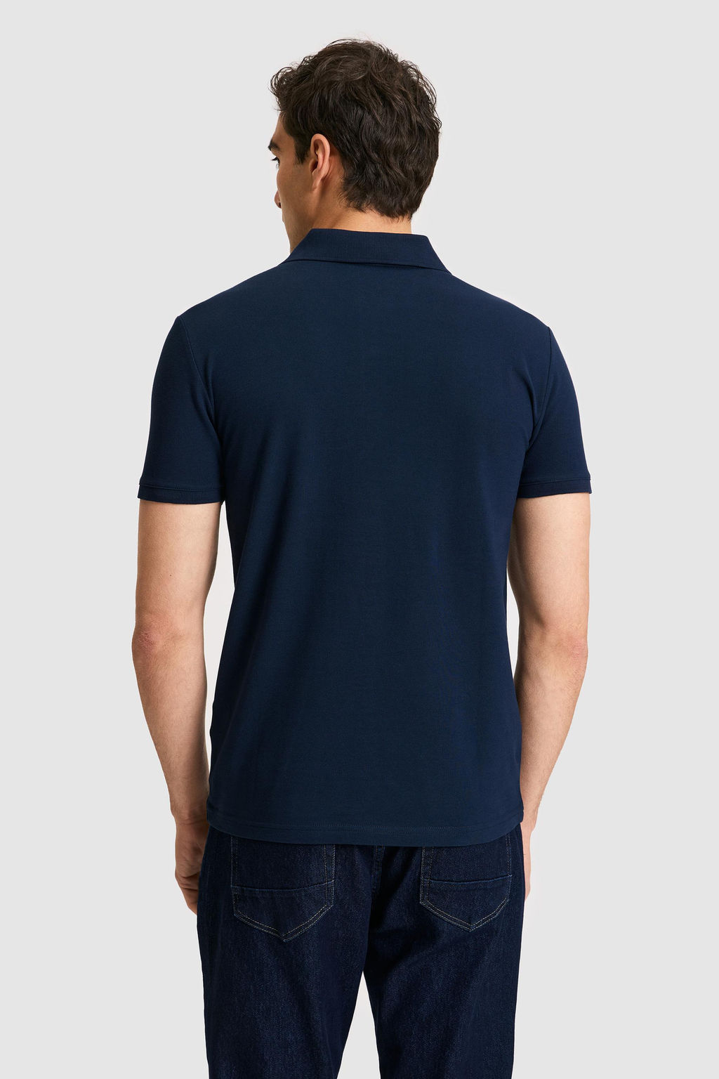 Erkek Slim Fit Polo Yaka Lacivert Basic Ti__rt - U.s. polo assn фото 5