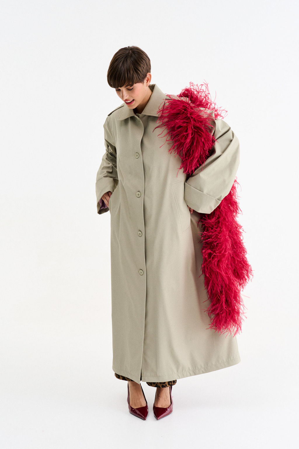 Тренч боа - Mua фото 9