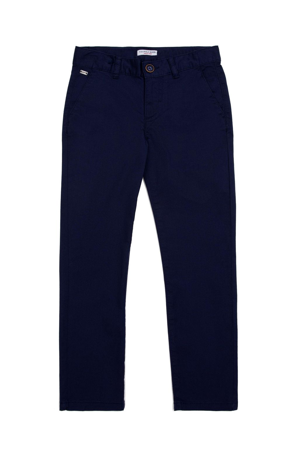 Темно-синие брюки чинос для мальчиков - U.s. polo assn фото 2