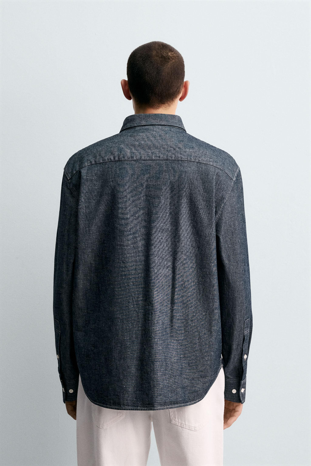 RELAXED FIT DENIM SHIRT - Zara фото 3