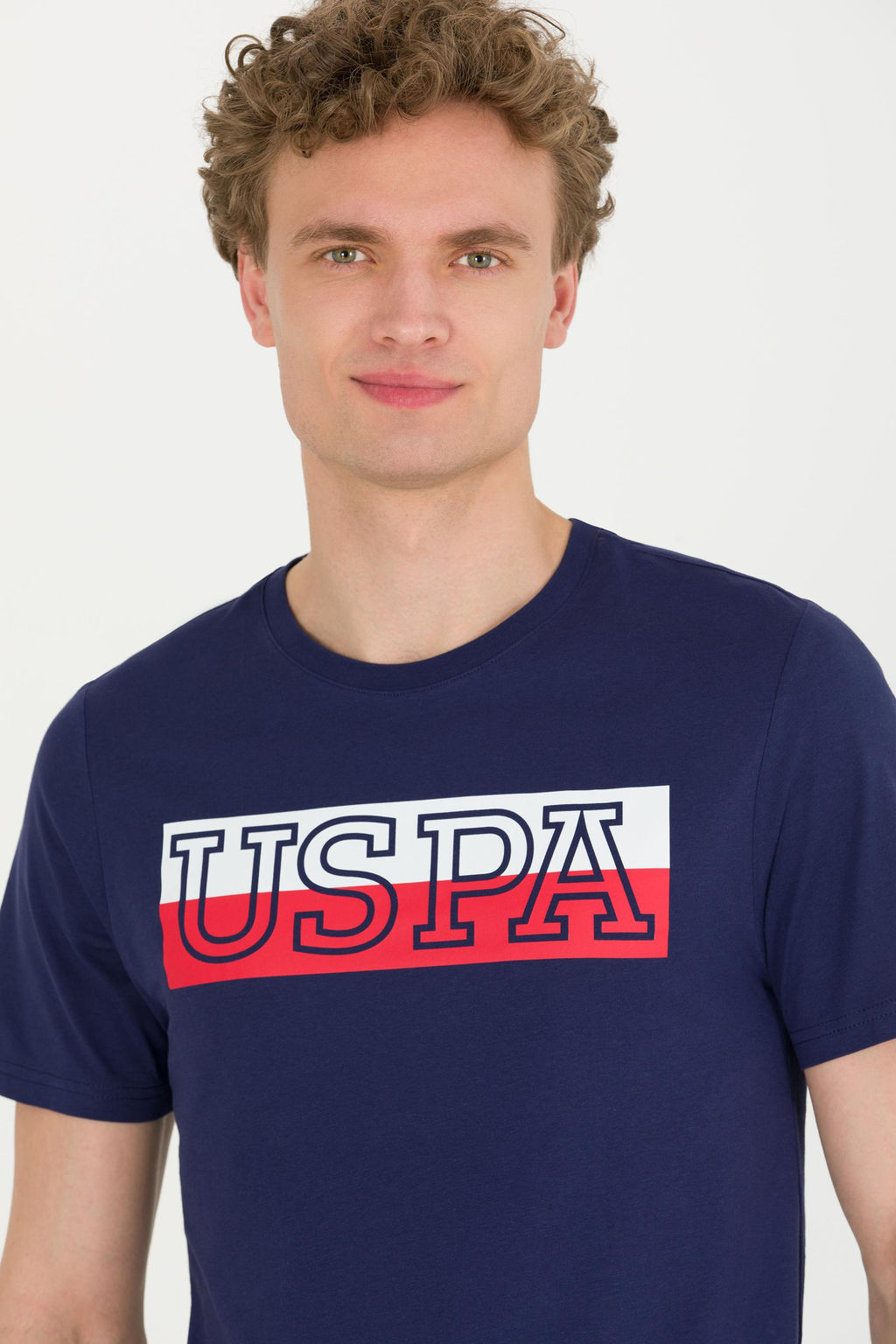 Erkek Lacivert Bisiklet Yaka Ti__rt