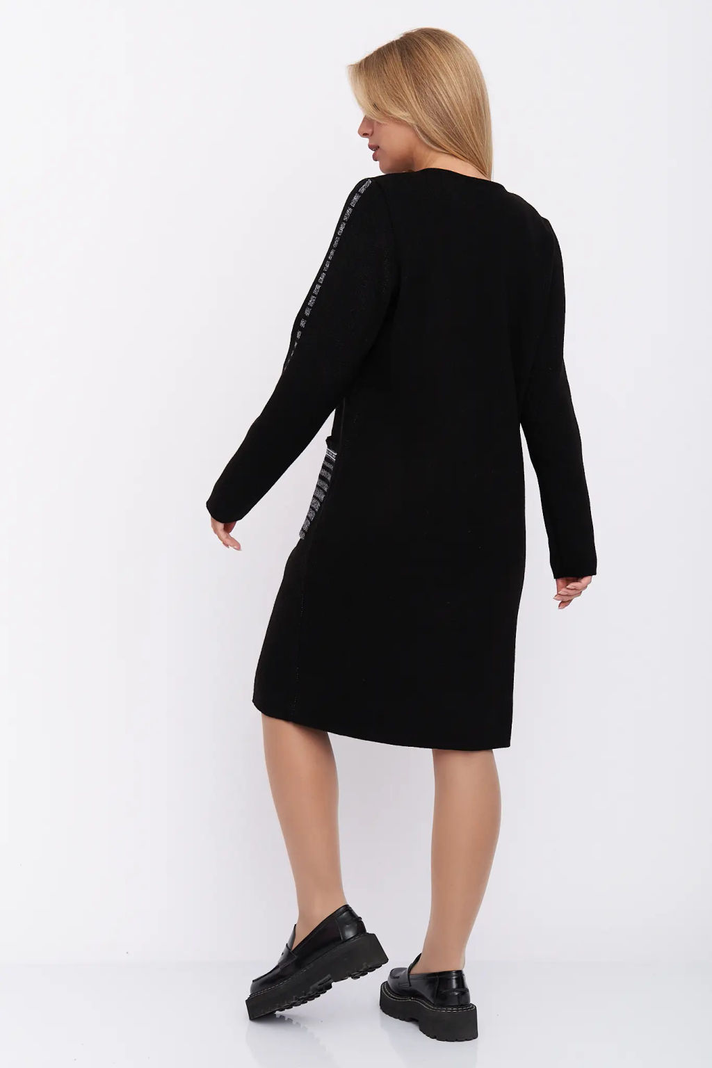 ЗЛАТА Платье С 1564/черно-серый