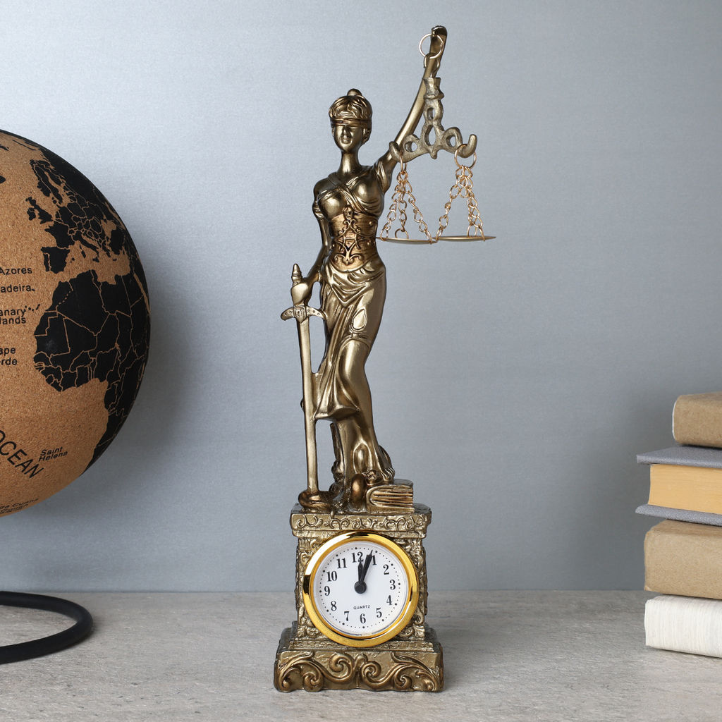 Часы статуэтка Фемида 27 см / 2717 /уп 24/ - Галеонтрейд фото 5
