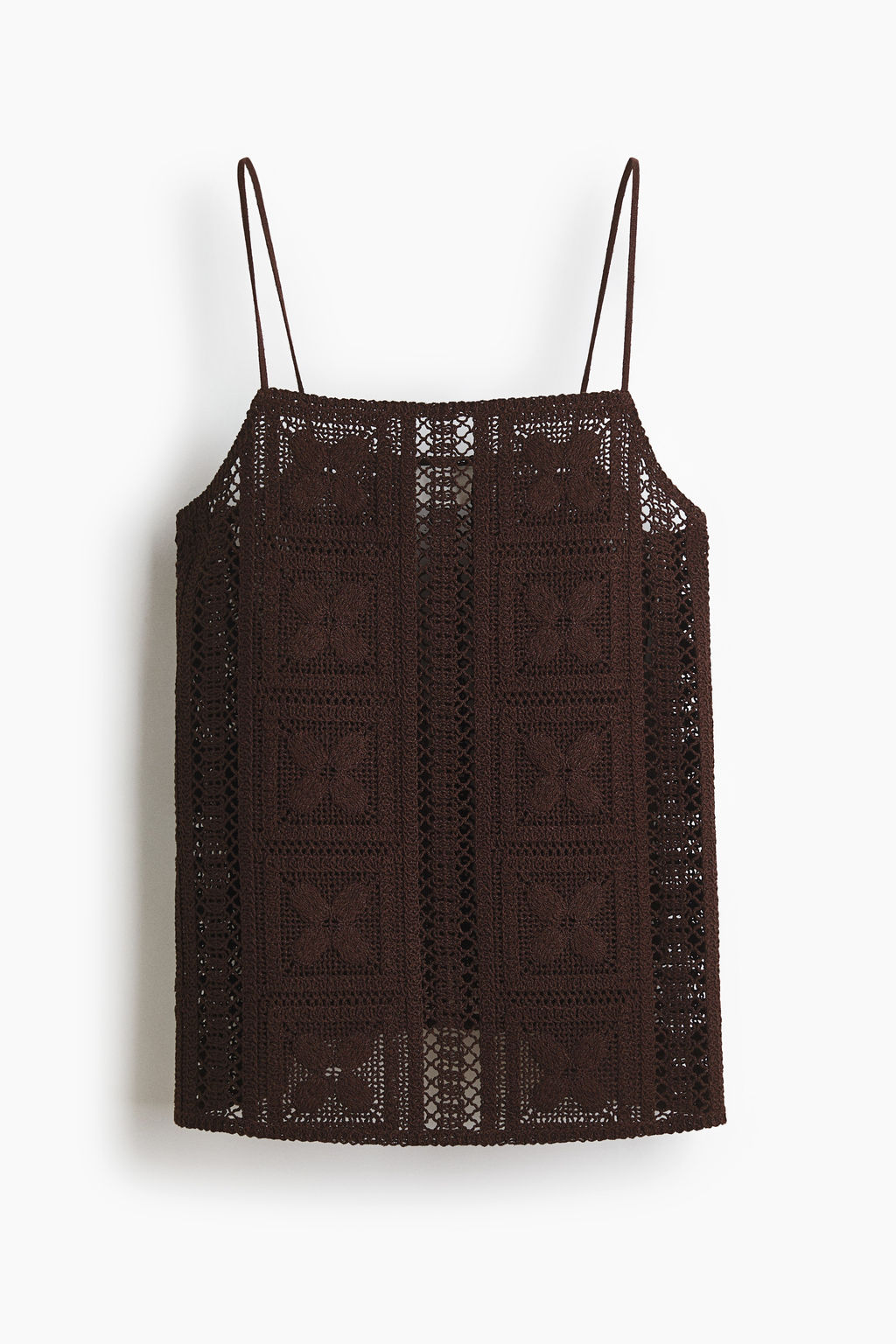Top efecto crochet en mezcla de seda - H&m фото 2