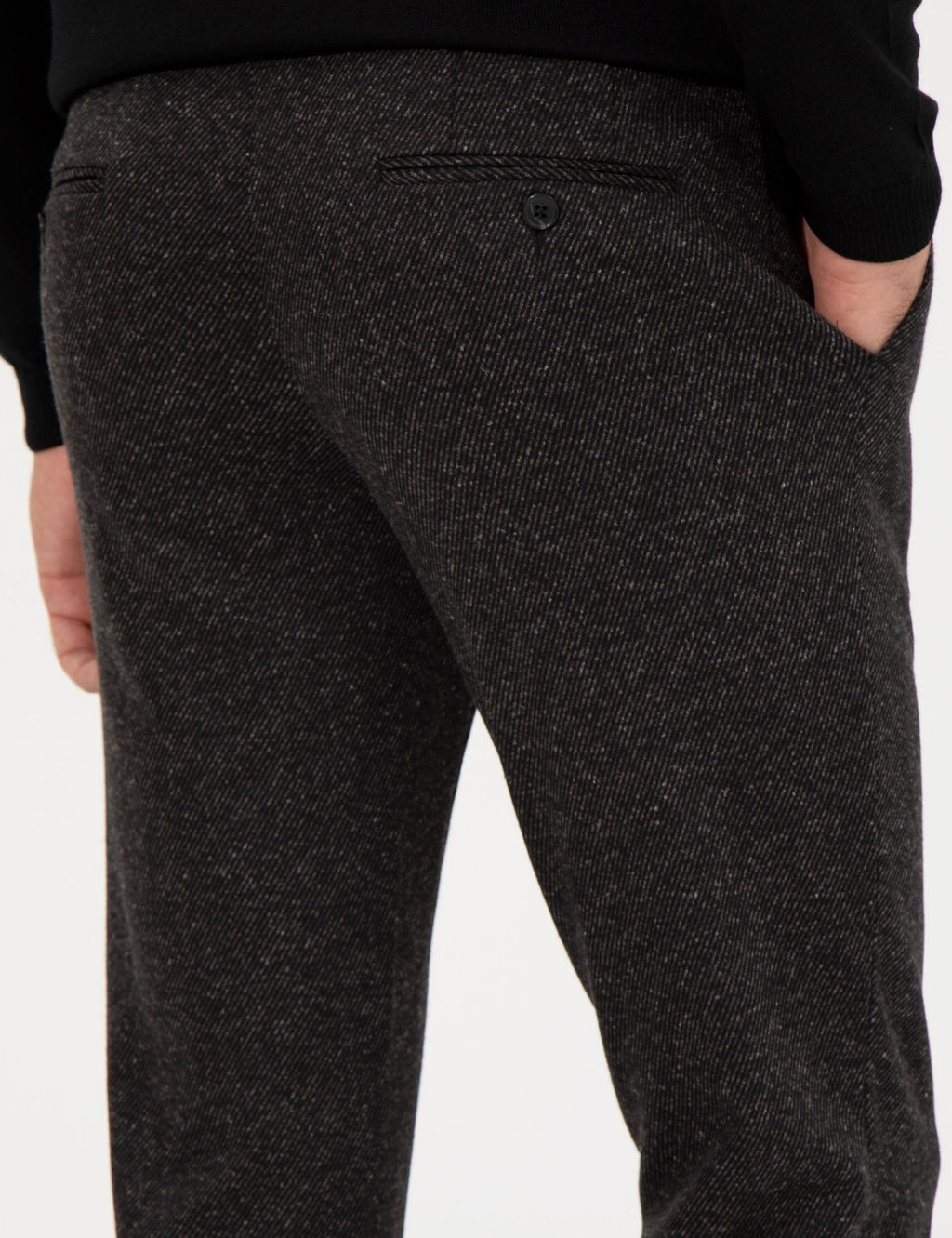 Черный экс. Брюки Slim Fit из ткани - Cacharel фото 7