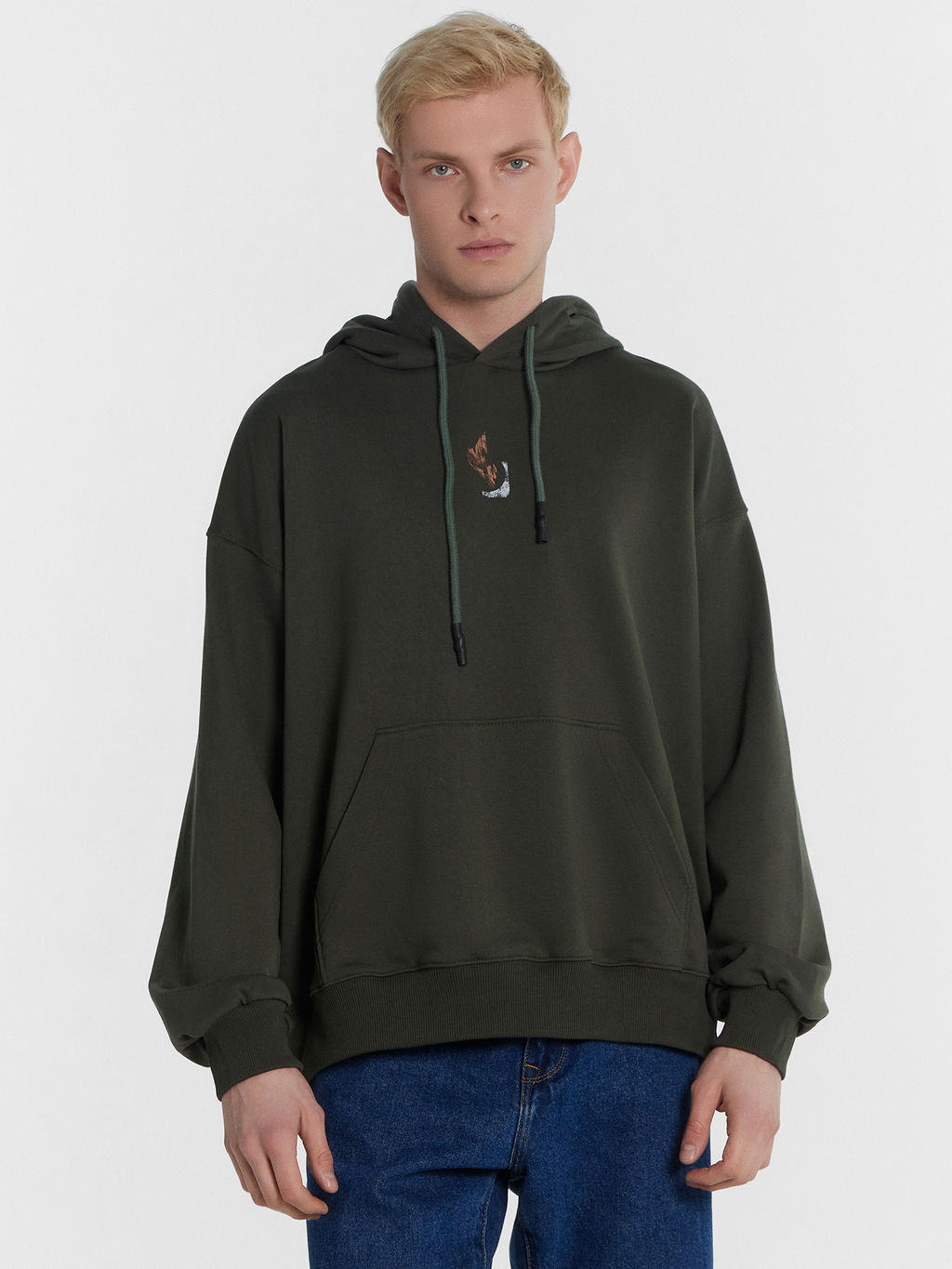 ХУДИ МУЖСКОЕ т.хаки +печать 121878 - Mark formelle фото 2