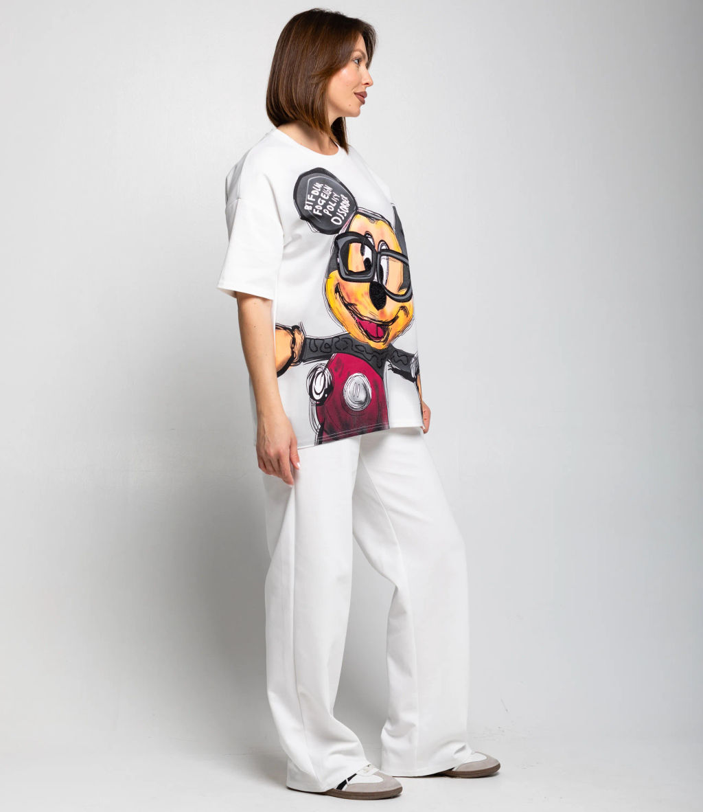 Спортивный костюм #КТ2654, белый - Dommod фото 3