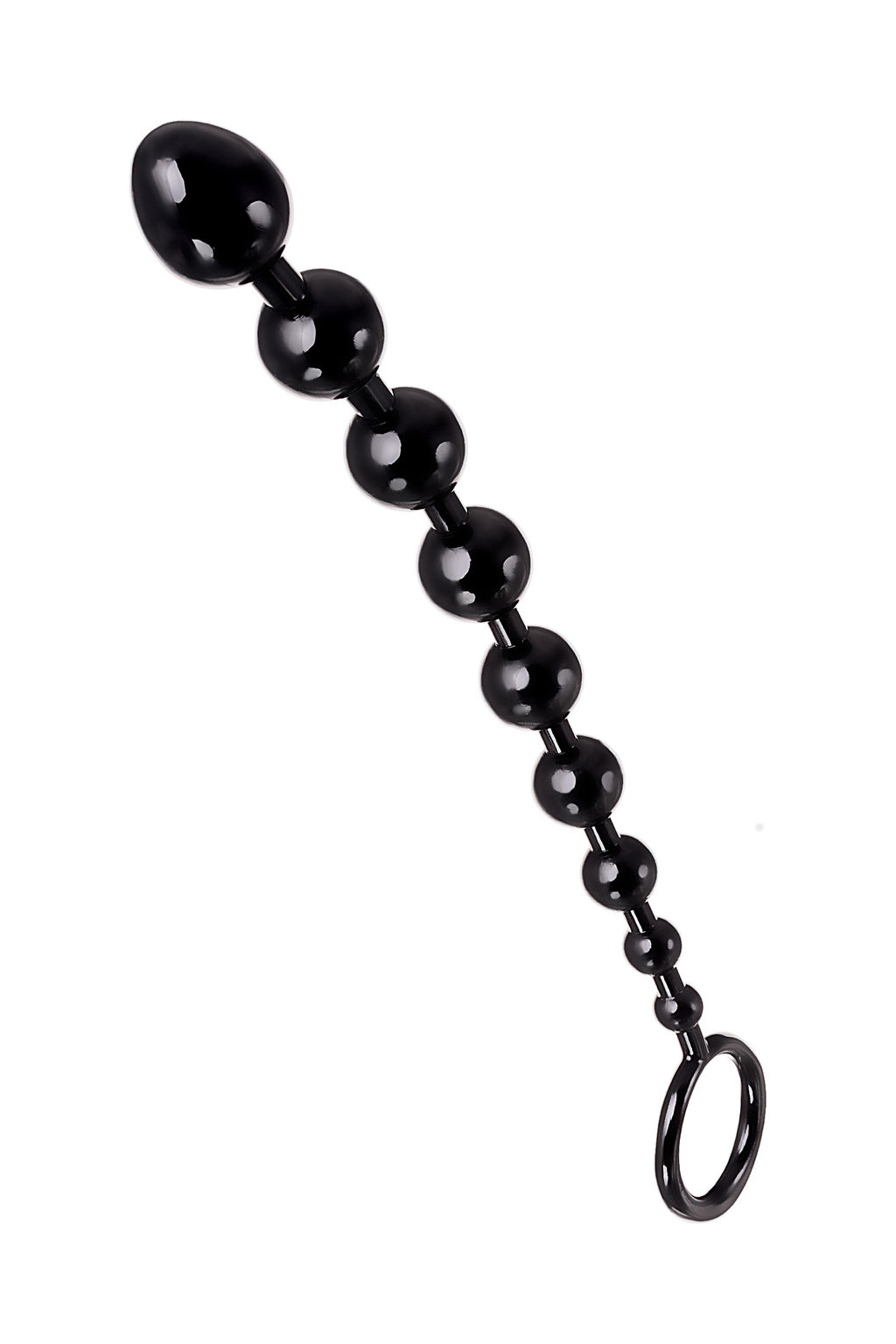 Анальная цепочка Toyfa A-toys Talis, TPE, черный, 28,3 см  фото 2