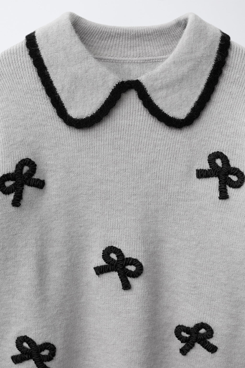 KNIT SWEATER WITH BOWS - Zara фото 3