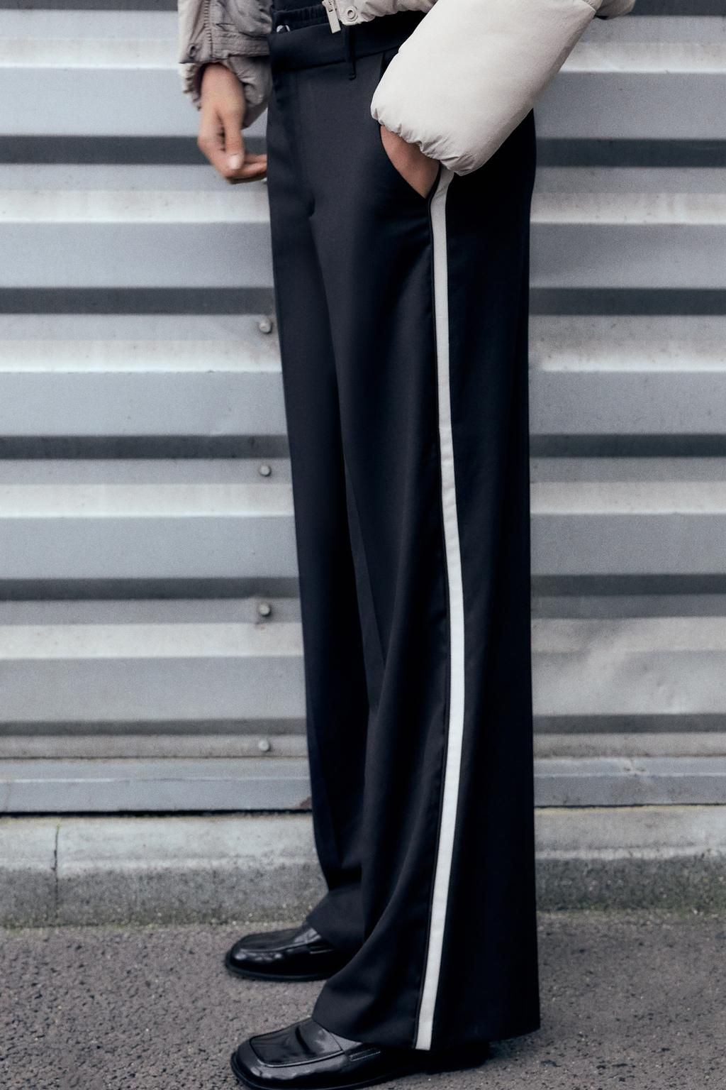 PINSTRIPE TROUSERS WITH BOXER DETAIL - Zara фото 11