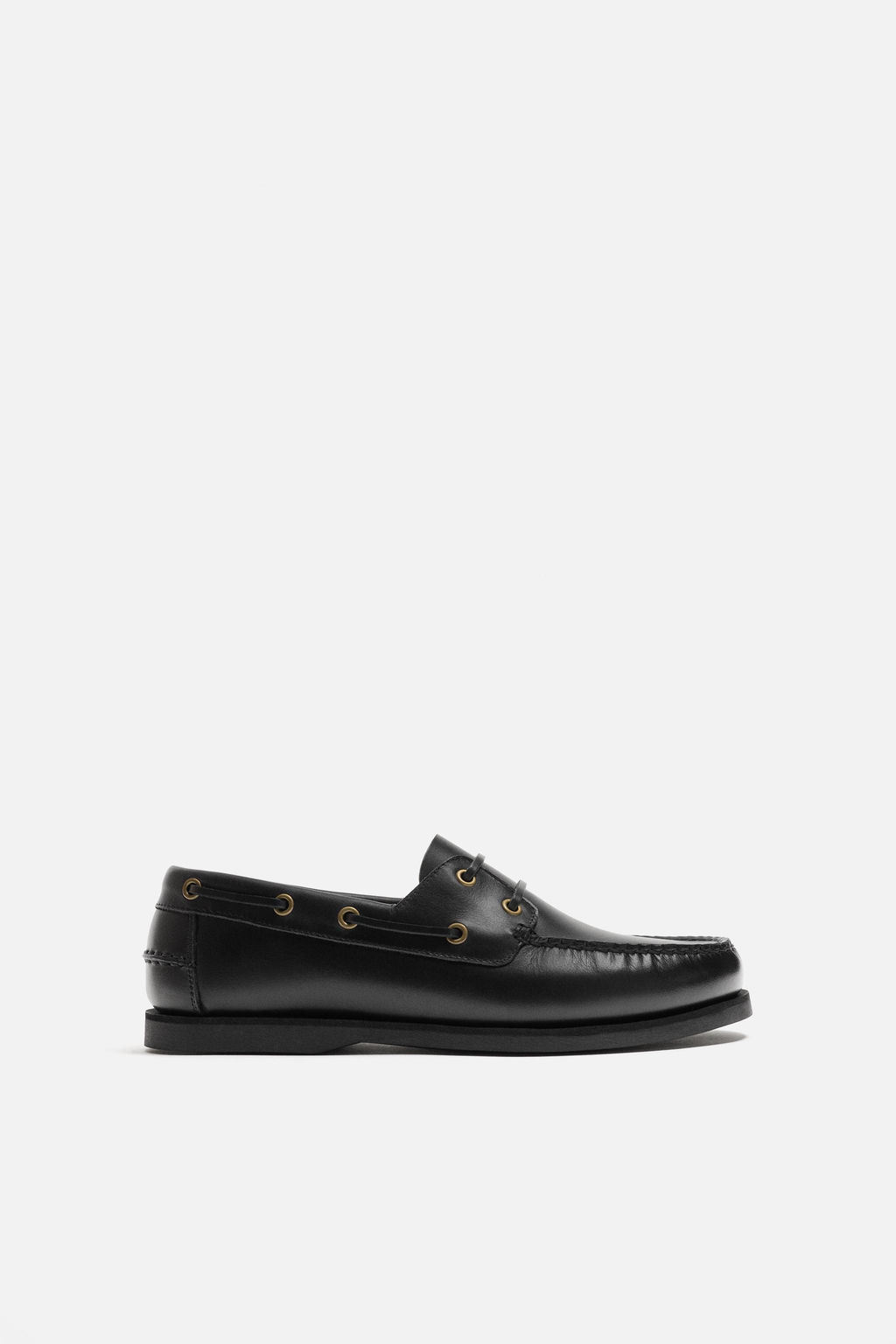 LIMITED EDITION LEATHER DECK SHOES - Zara фото 4