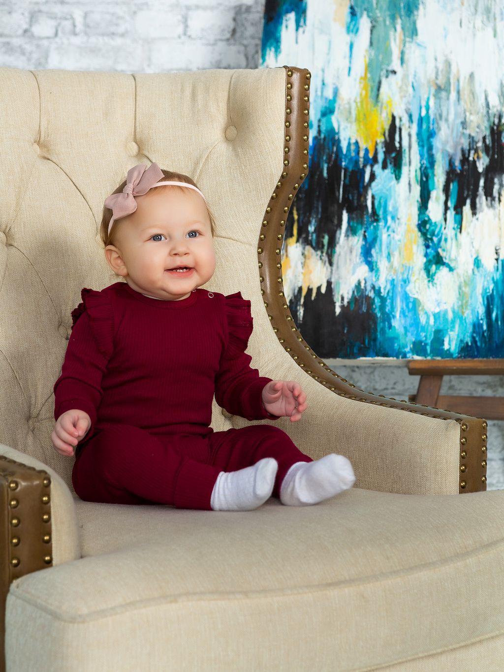 Комплект со штанишками Диво бордо - Carrot фото 2