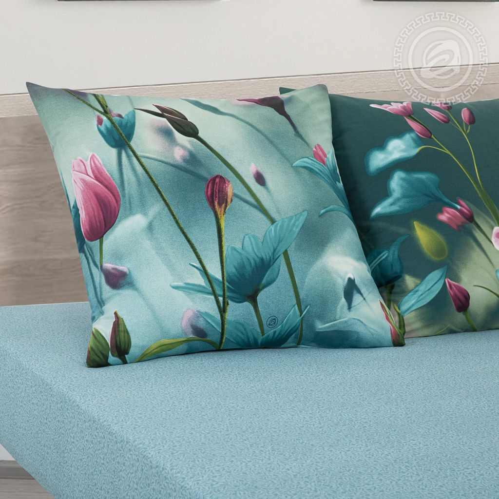 Постельное белье Жизель (поплин DE LUXE) 2 сп. с Евро/Пододеяльник: 1 шт. - 215*175; Простыня: 1 шт. - 215*240; Наволочка: 2 шт. - 70*70; DE LUXE - Артпостель фото 2