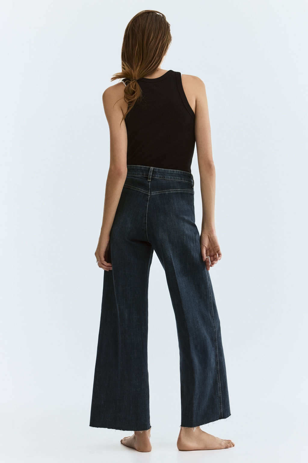 Wide High Waist Ankle Jeans - H&m фото 9