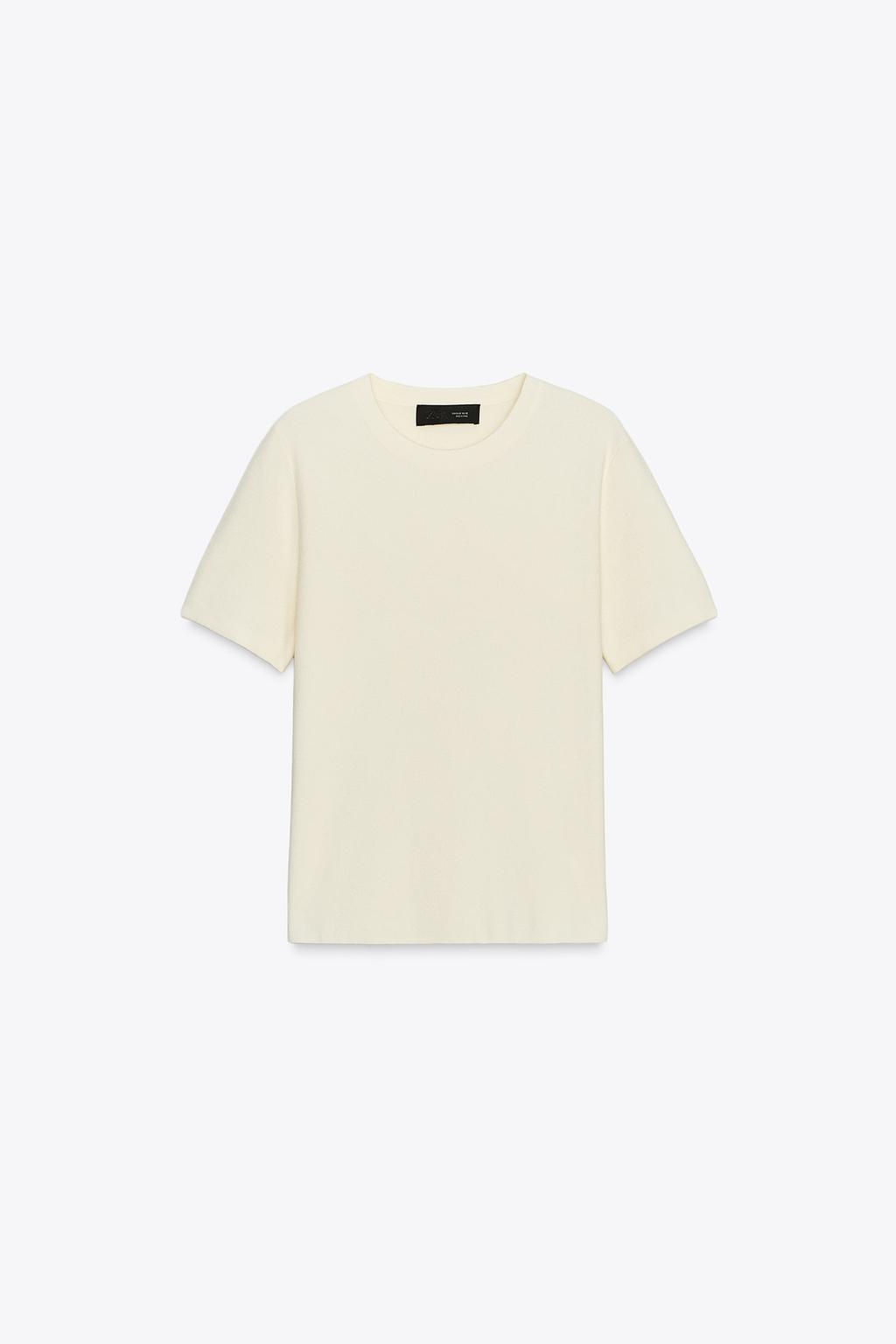 SOFT-TOUCH SHORT SLEEVE KNIT TOP - Zara фото 5