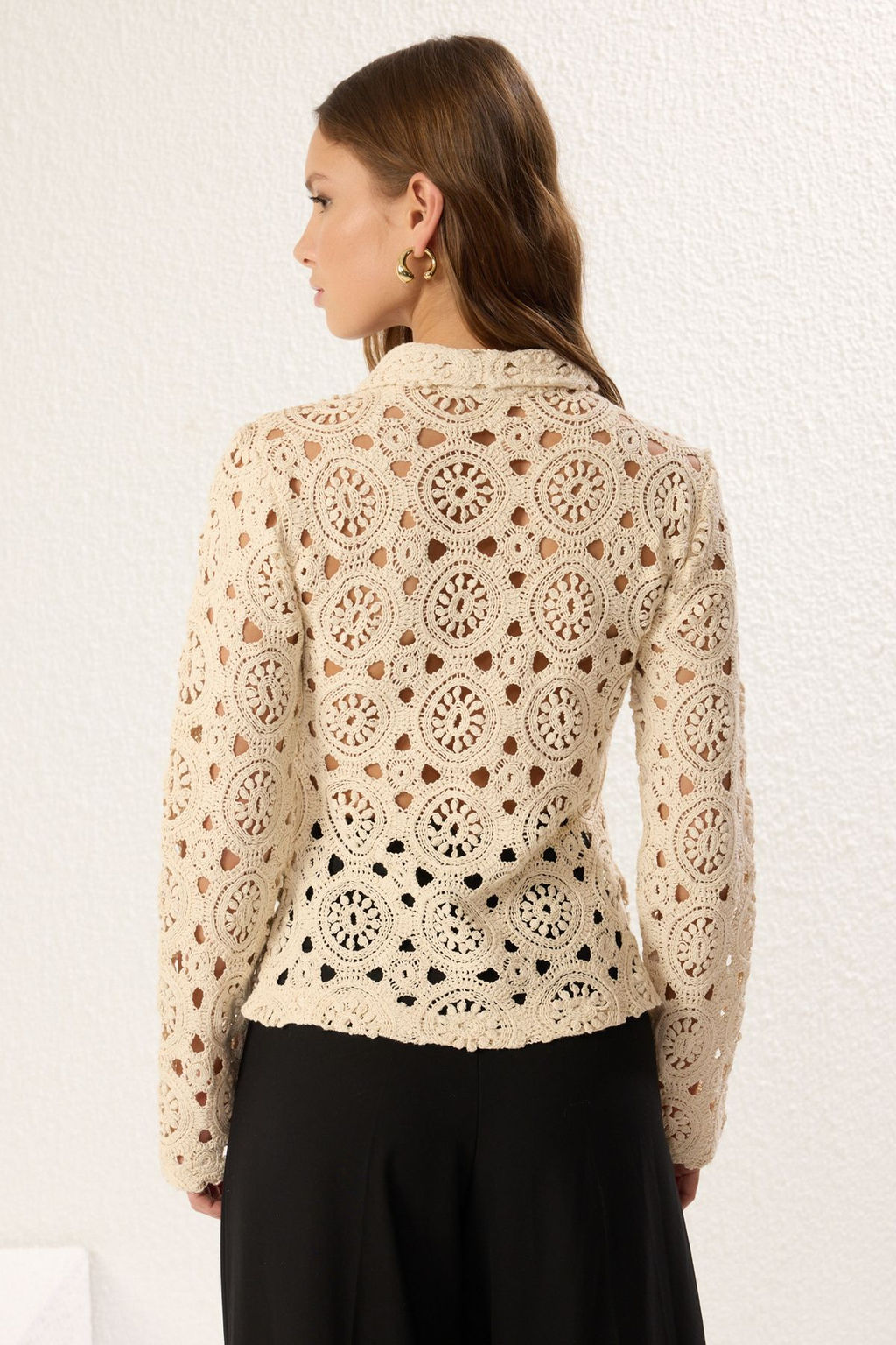 Tas Dantel Gorunumlu Ajurlu H?rka TWOSS25HI00010 - Trendyolmilla фото 5